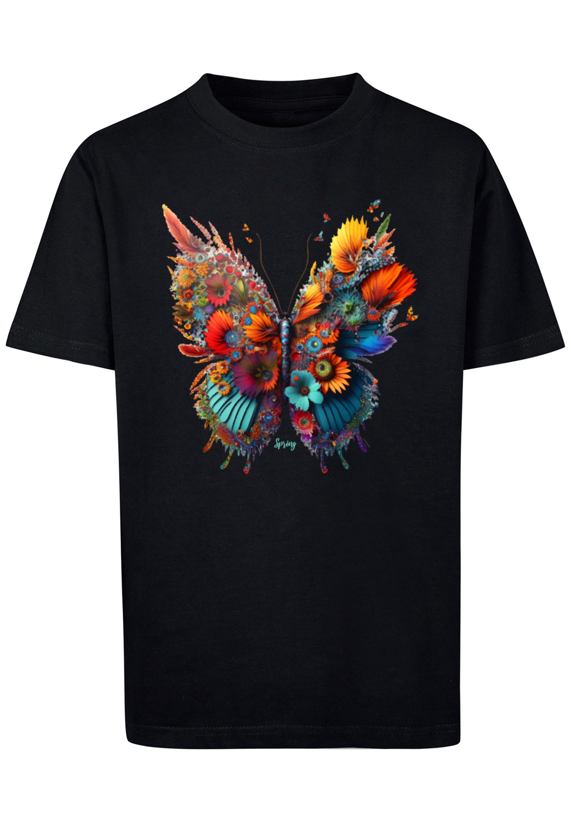 F4NT4STIC T-Shirt »Schmetterling Blumen kaufen Tee Print | BAUR Unisex«