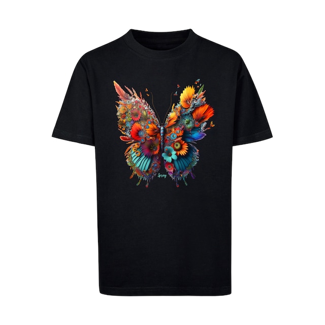 F4NT4STIC T-Shirt »Schmetterling Blumen Tee Unisex«, Print kaufen | BAUR