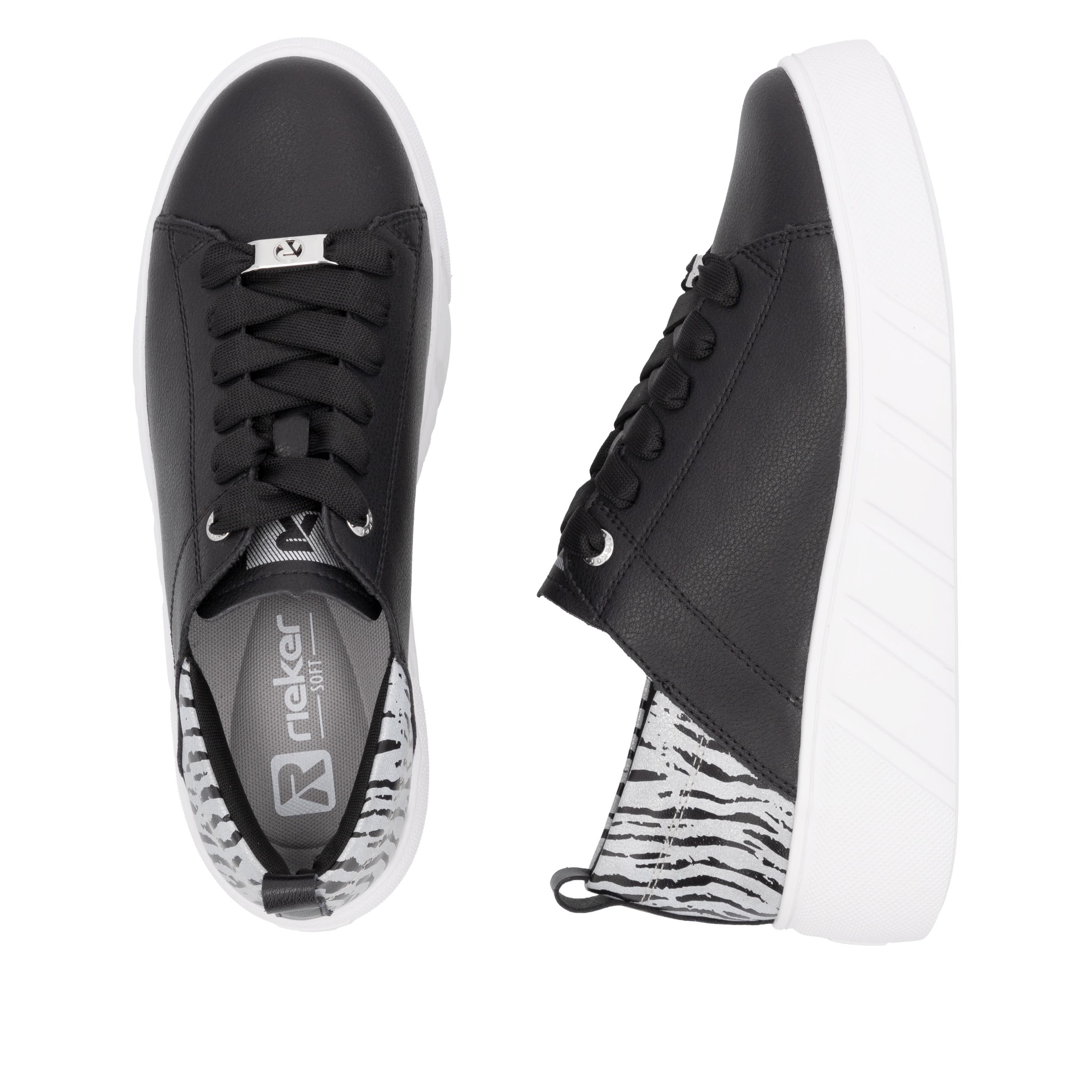 RIEKER Sport Plateausneaker, Schnürschuh, Halbschuh, Freizeitsneaker mit Soft-Einlage