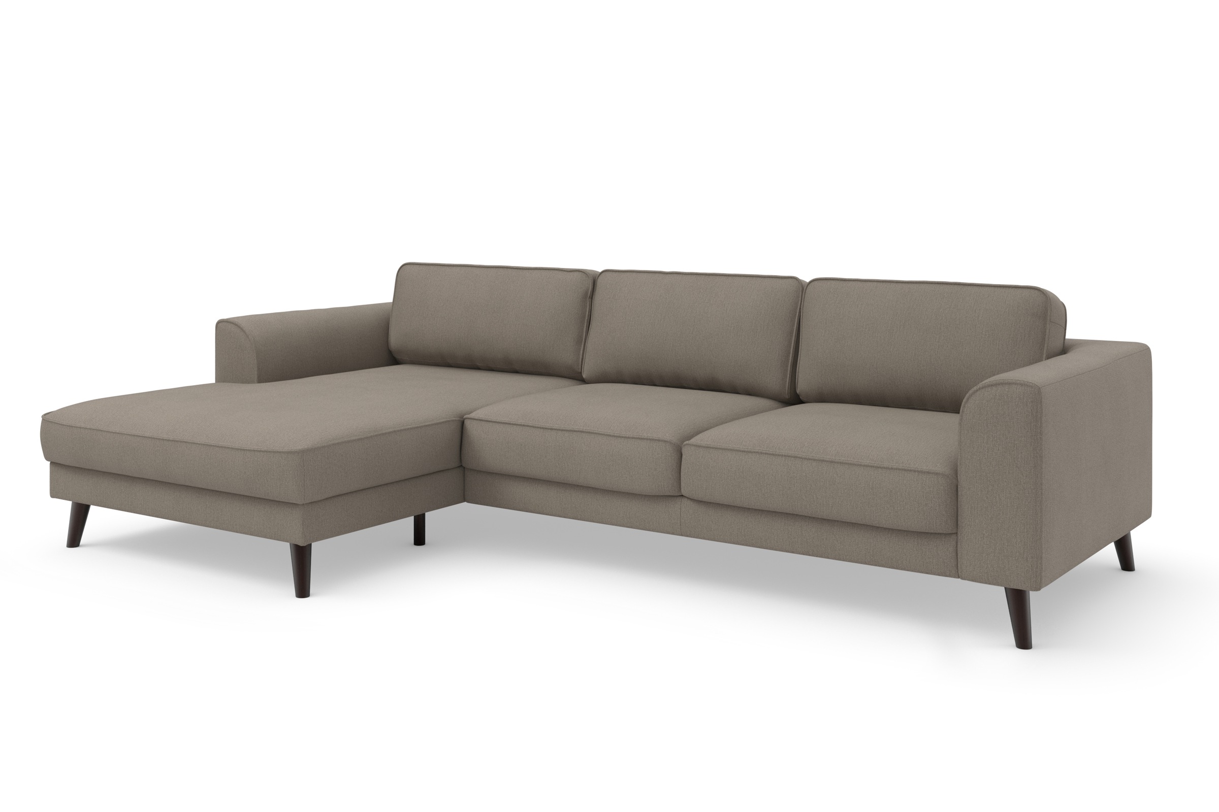 TRENDMANUFAKTUR Ecksofa »Lumber Jack, elegantes Designsofa, zeitlos modern, hoher Sitzkomfort«, wahlweise mit Bettfunktion u. Bettkasten, L-Form