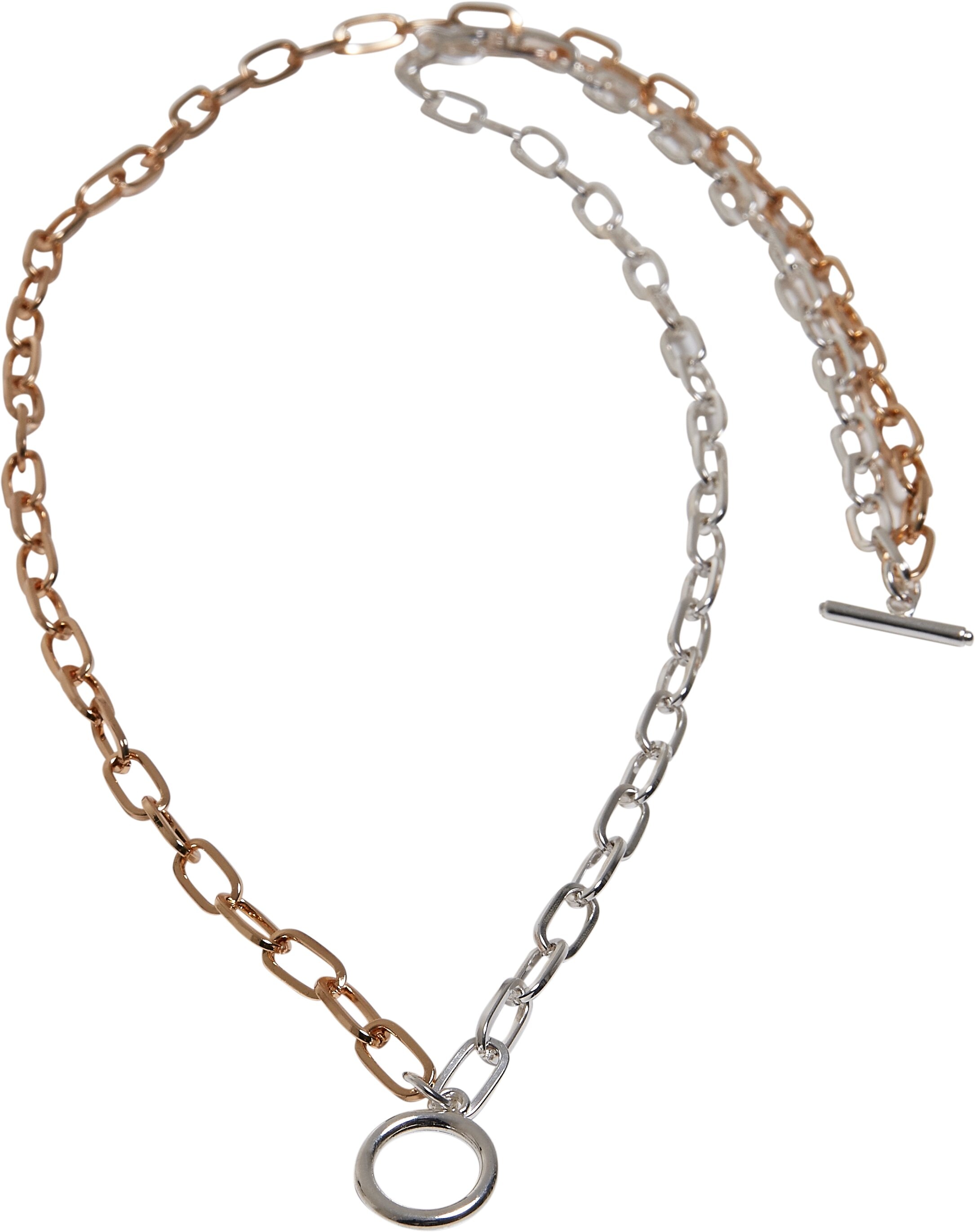 URBAN CLASSICS Edelstahlkette »Accessoires Bicolor Layering Necklace« für  bestellen | BAUR