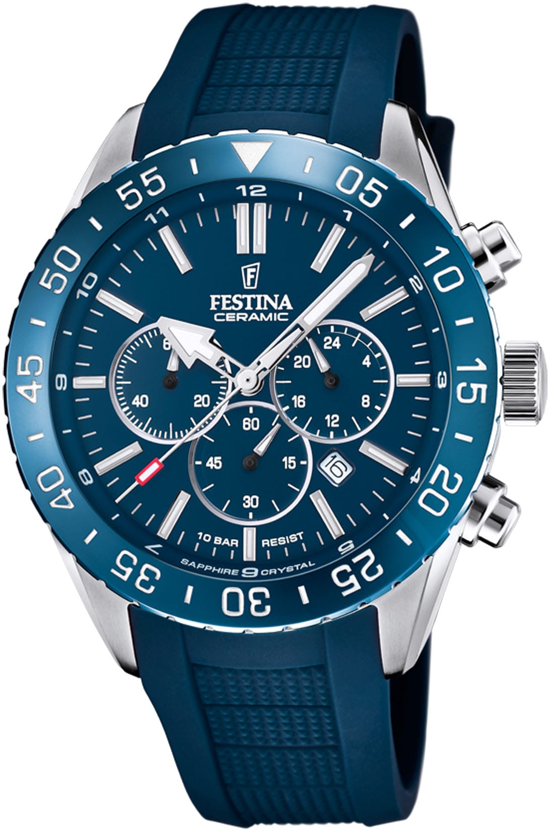 Festina Chronograph »F20515/1«, Armbanduhr, Quarzuhr, Herrenuhr, Stoppfunktion