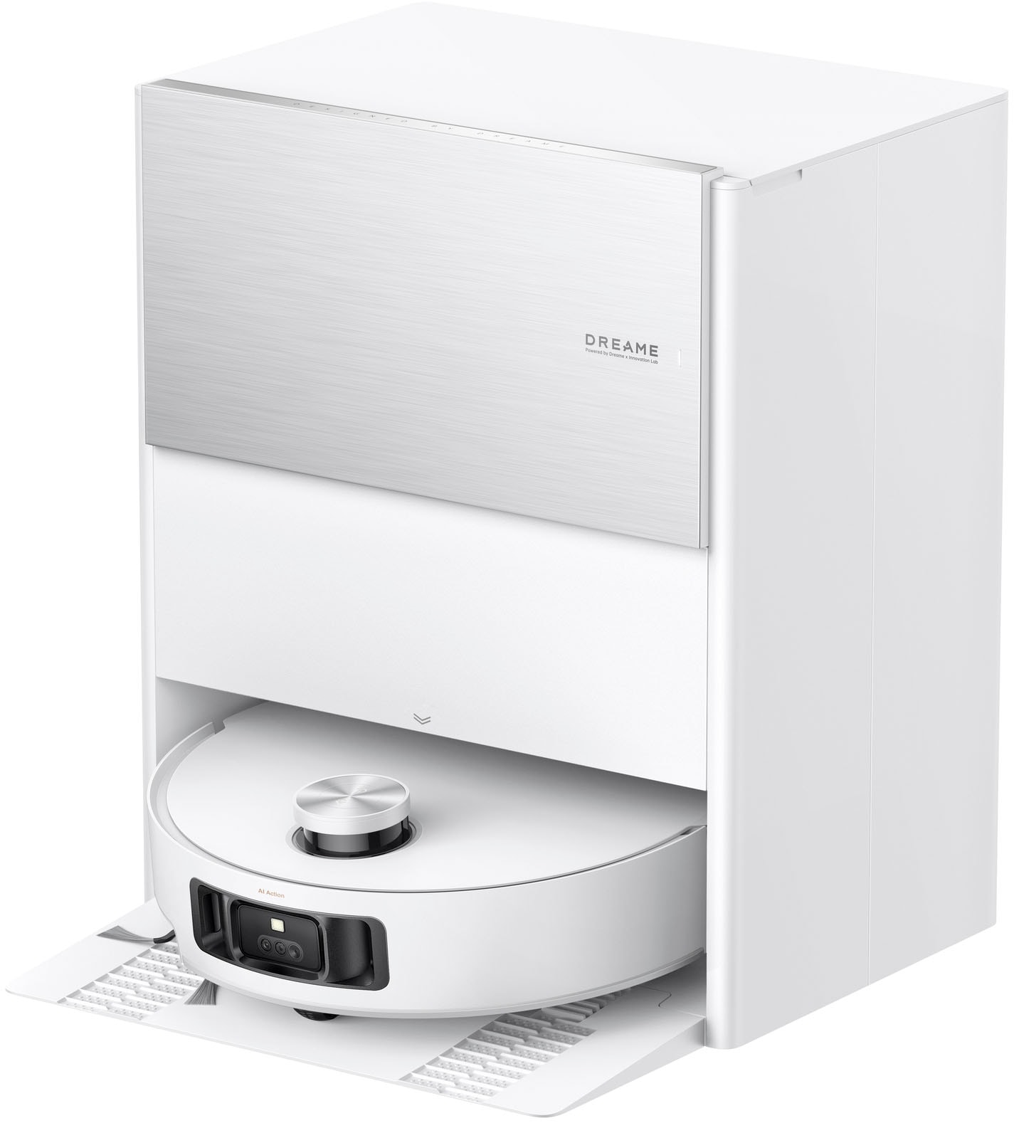 Dreame Nass-Trocken-Saugroboter »mit Wischfunktion Aqua10 Roller« Warmwasser-Wischsystem, Rollenmopp, überwindet Hindernisse, 30.000 Pa