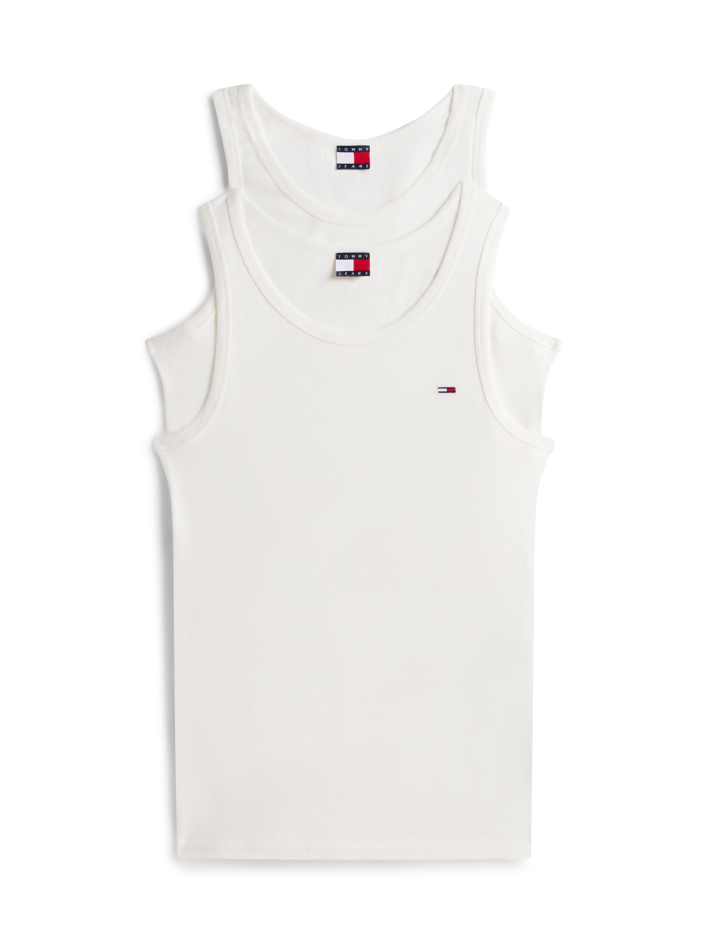 Tommy Jeans Tanktop »TJM XSLIM 2PCK RIB TANK EXT« Packung, 2er, 2 Stk. tlg. mit gerippter Struktur