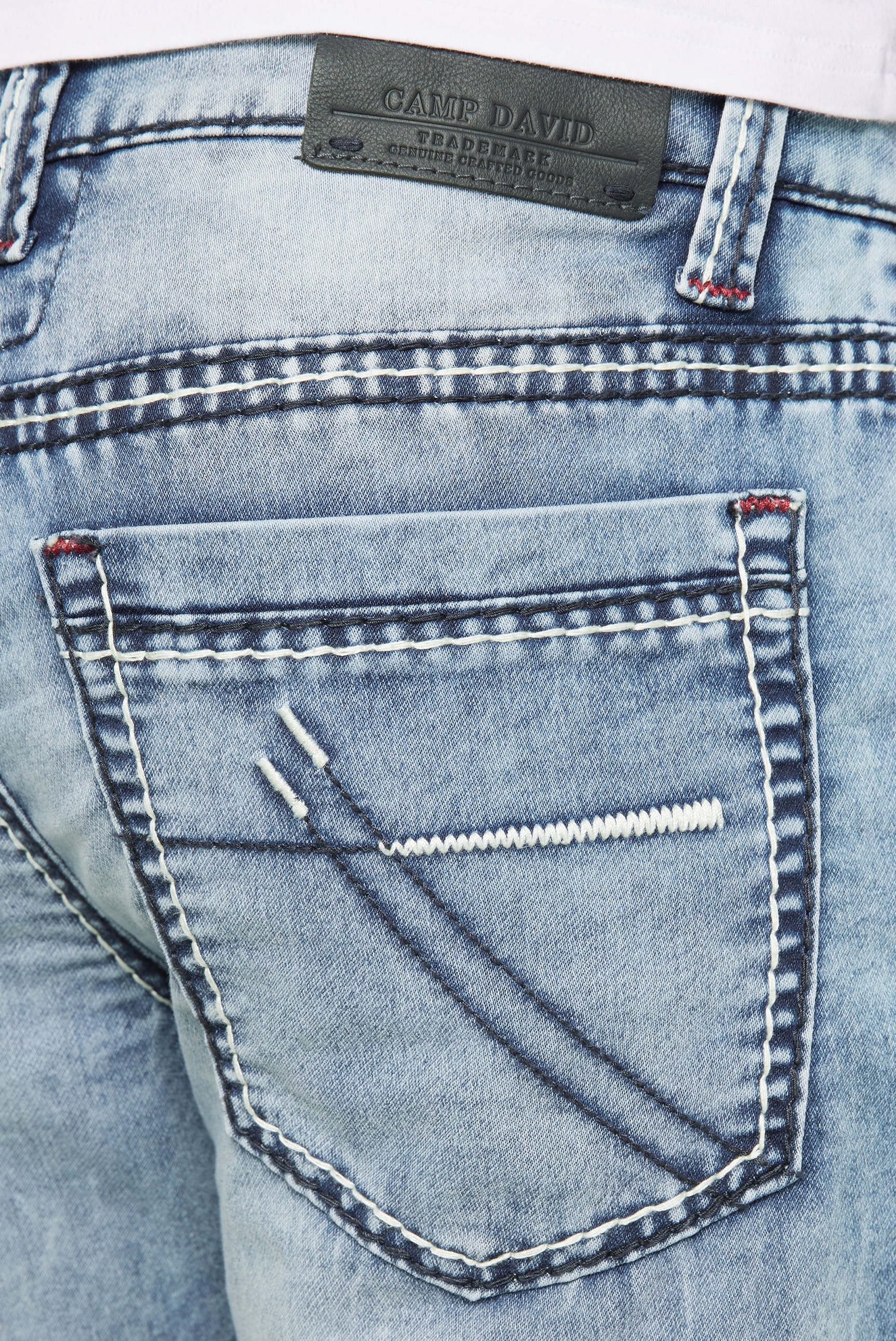 CAMP DAVID Jeansshorts, mit normaler Leibhöhe