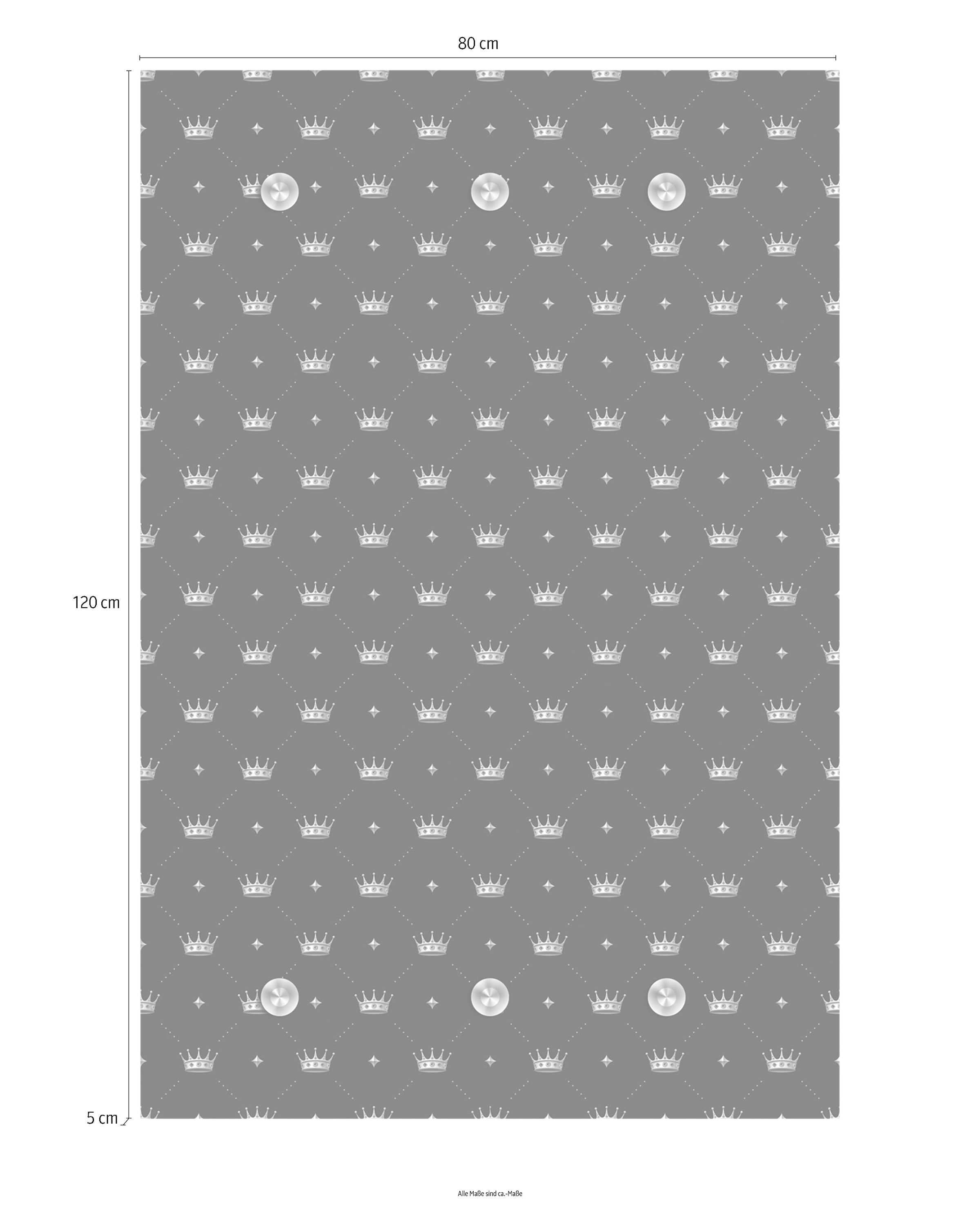queence Garderobenleiste »Kronen«, mit 6 Haken, 80 x 120 cm