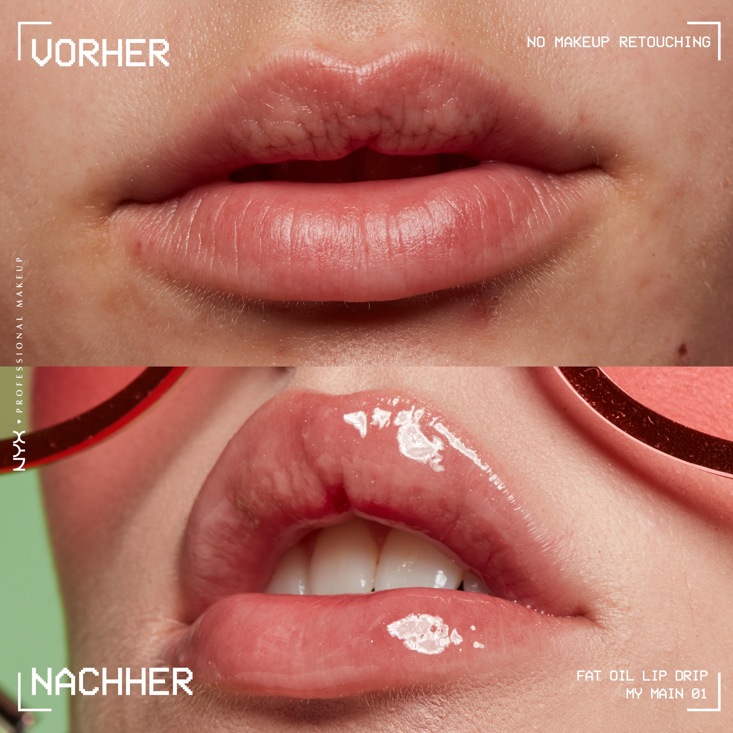 NYX Schmink-Set »NYX Professional Makeup Slim Lip Pencil + Fat Oil Lip Drip«