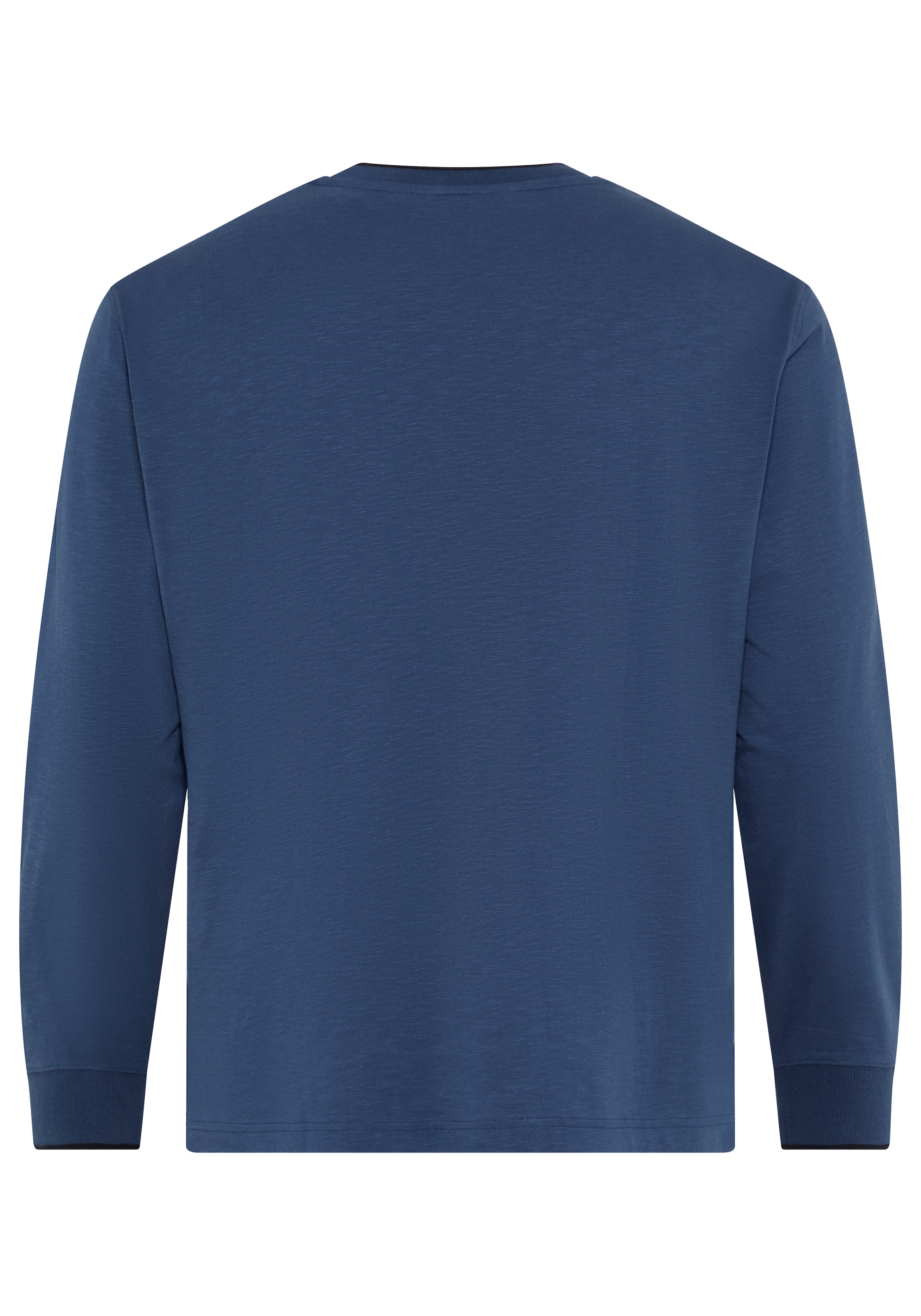 Man's World Plus Rundhalsshirt »auch in Grosse Größen bis Gr. 7XL« Regular Fit, Langarm, bedruckte Optik, für Casualmode