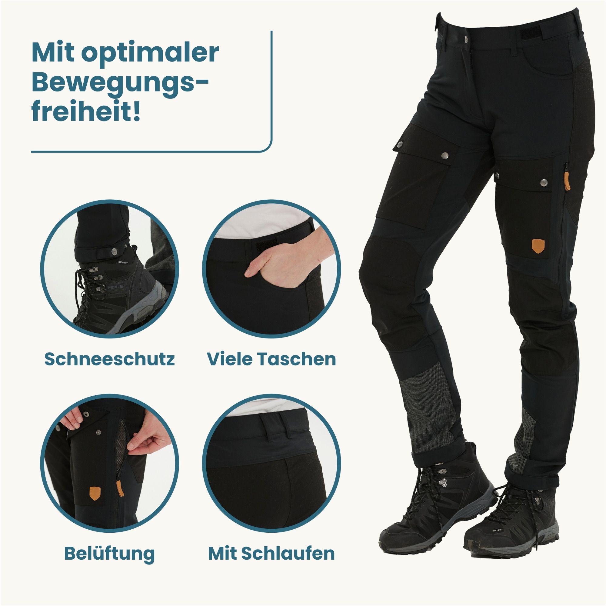 WHISTLER Softshellhose »Anissy«, mit atmungsaktivem Material