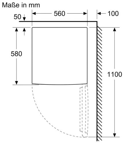 BOSCH Table Top Kühlschrank »KTL15NWEA«, KTL15NWEA, 85 cm hoch, 56 cm breit  | BAUR