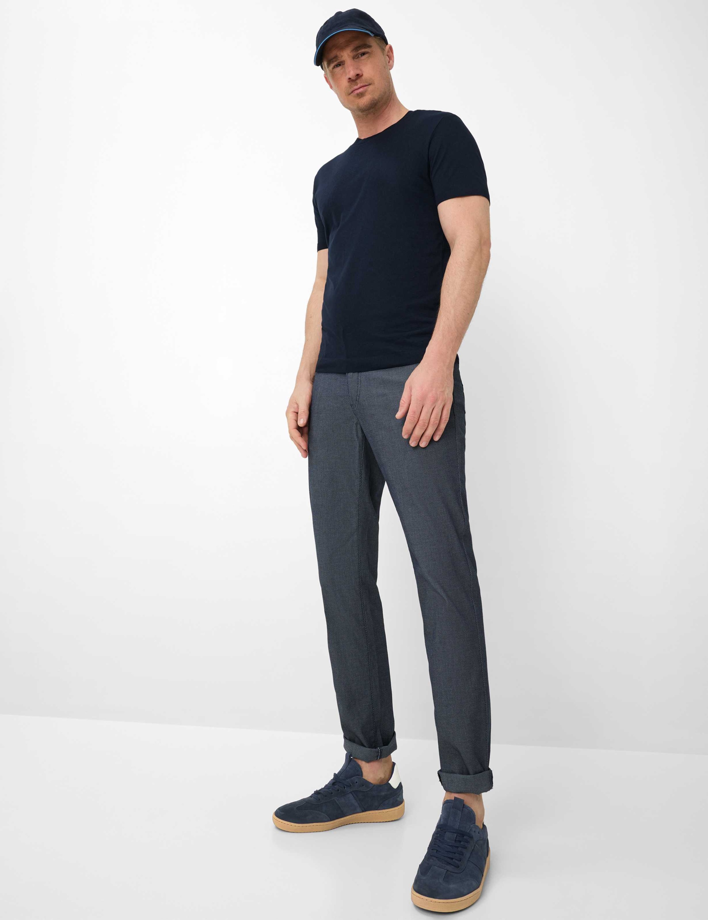 5-Pocket-Hose BRAX "Style CADIZ", Herren, Gr. 38, Länge 34, navy, Web, 97% Baumwolle, 3% Elasthan, Hosen 5-Pocket-Hose 2