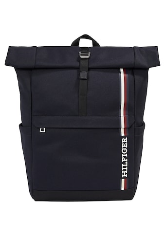 TOMMY HILFIGER Cityrucksack »TH MONOTYPE ROLLTOP BACK...