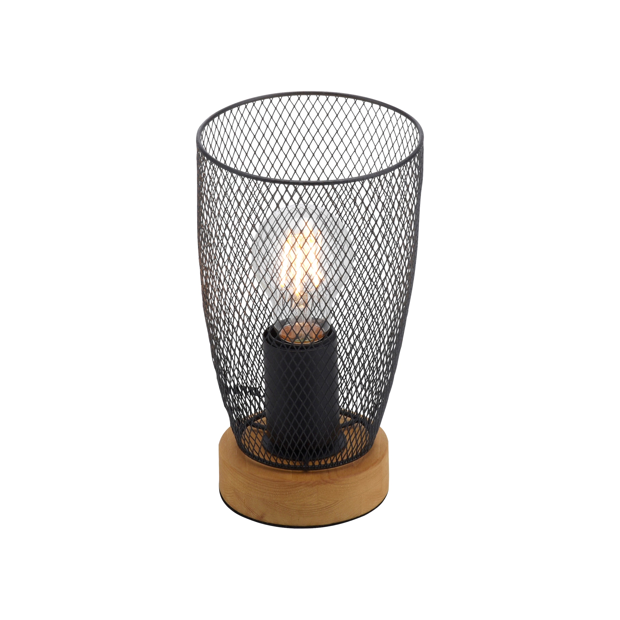 JUST LIGHT Tischleuchte »TAMIS«, 1 flammig, Leuchtmittel E27 | ohne Leuchtmittel, ExklusiveE27, Schalter, Schnurschalter