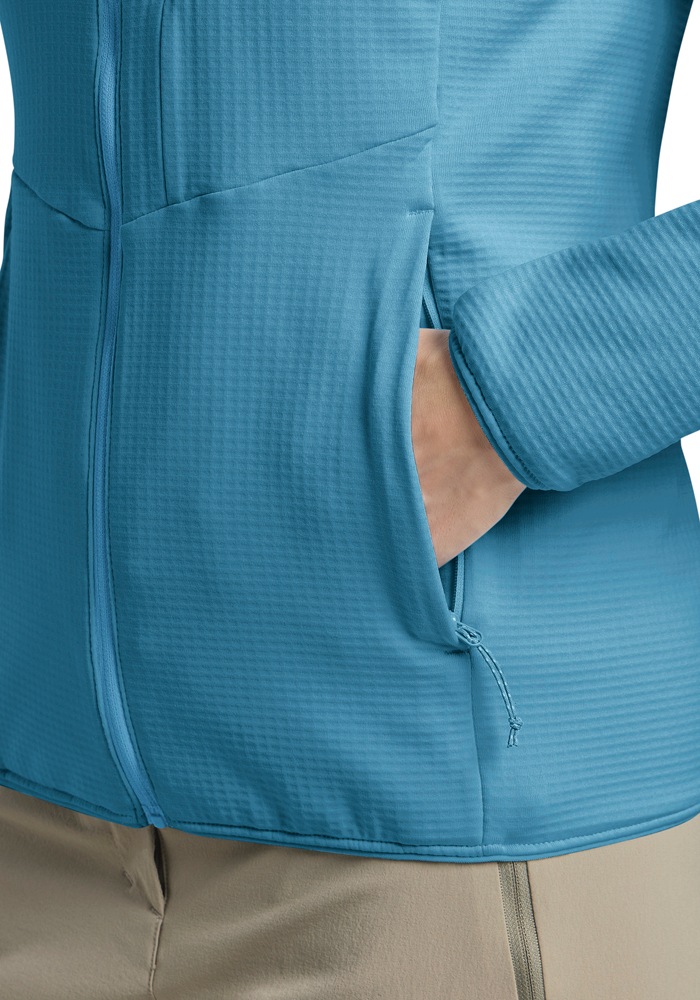 Jack Wolfskin Fleecejacke »KOLBENBERG HOODED FZ W«, mit Kapuze