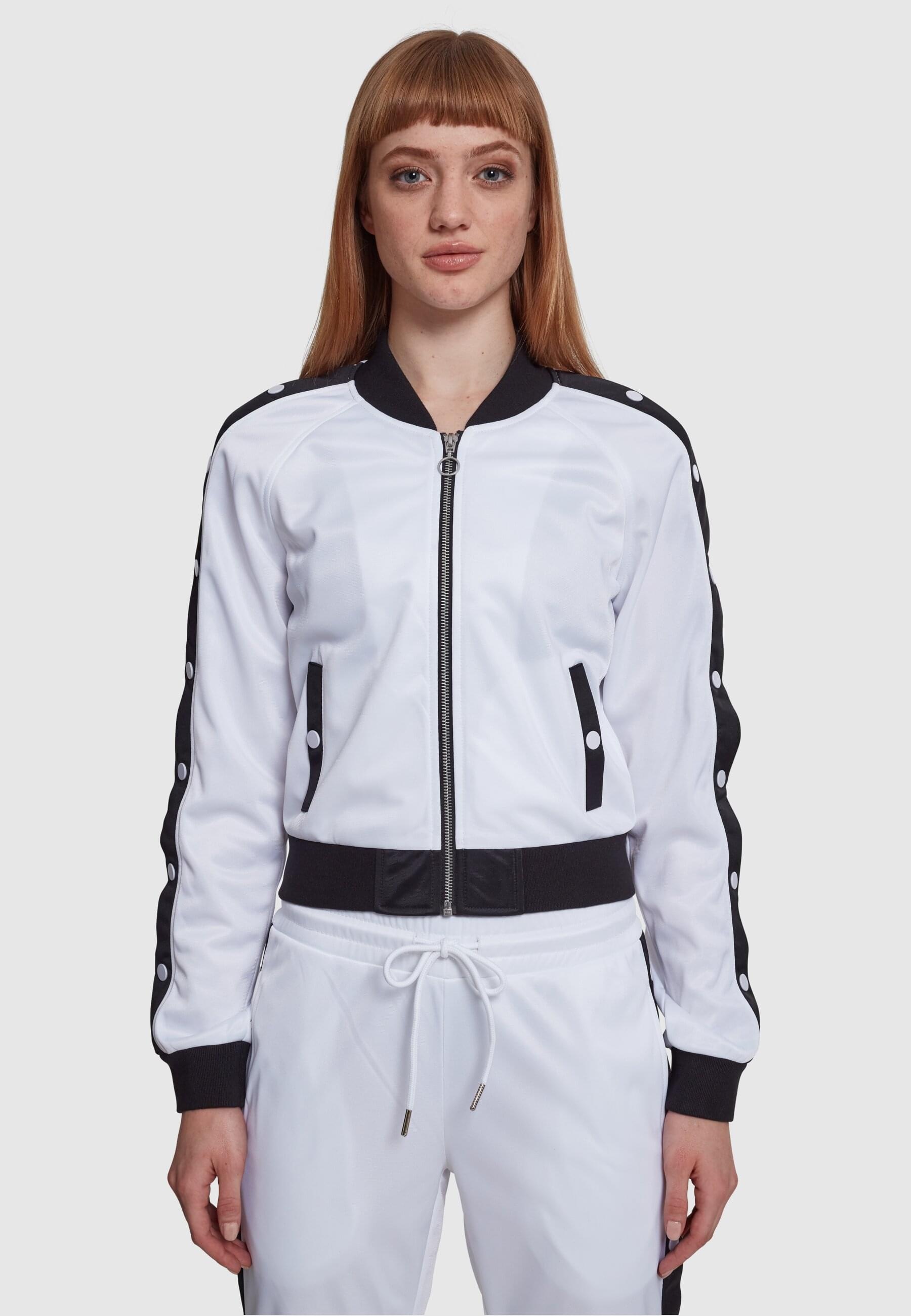 URBAN CLASSICS Anorak »Urban Classics Damen Ladies Button Up Track Jacket«, (1 St.), ohne Kapuze