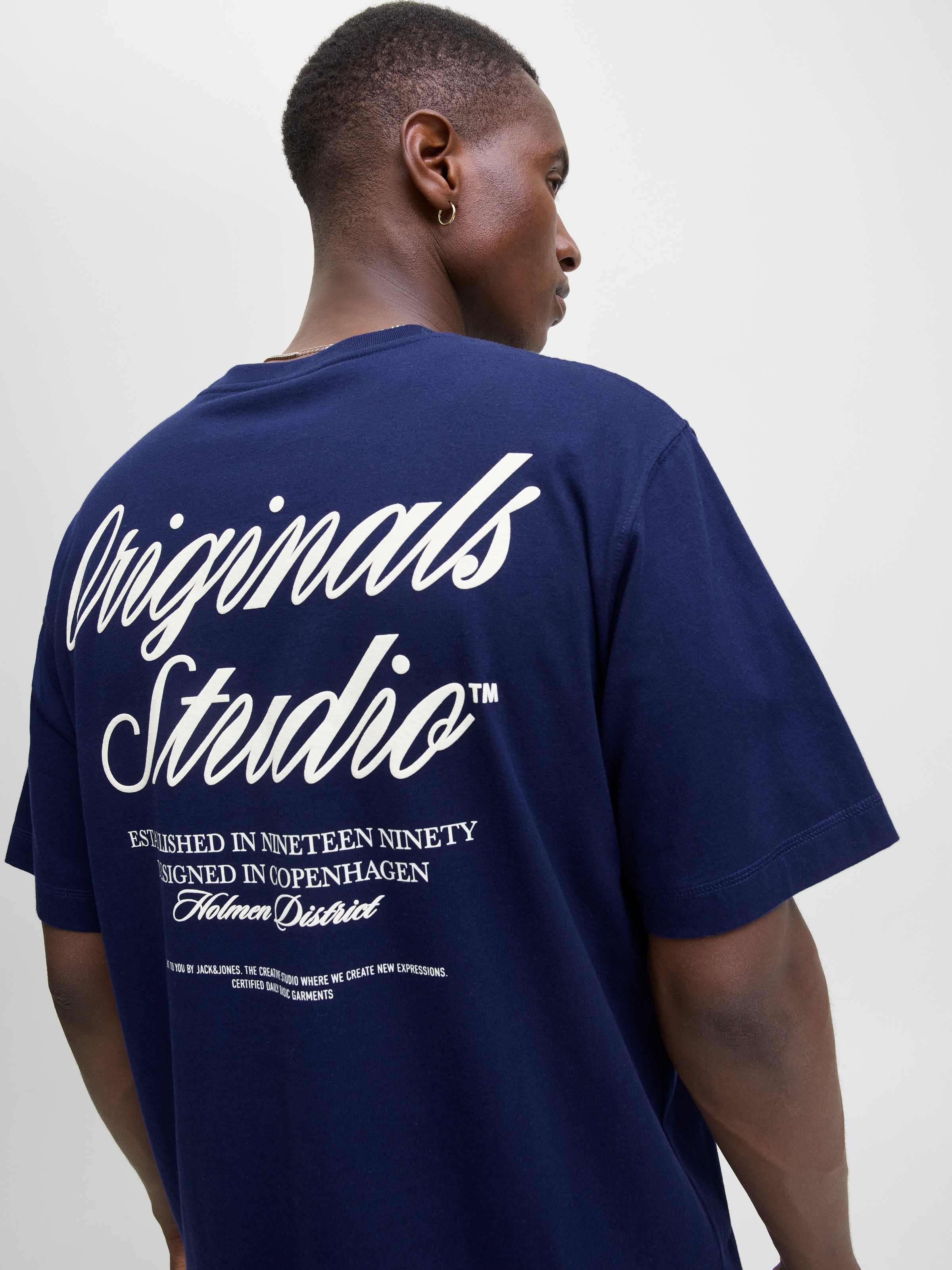 Jack & Jones Kurzarmshirt »JORNORREBRO TYPO TEE SS CREW NECK NOOS«
