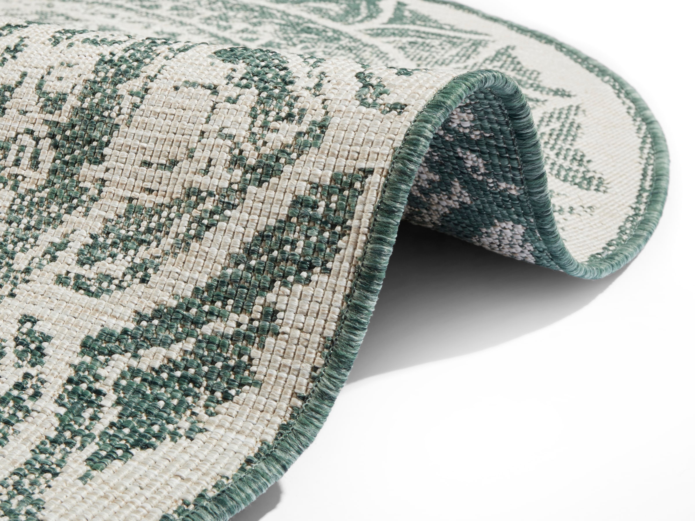 NORTHRUGS Teppich »Siruma Wendeteppich«, rund, 5 mm Höhe, In- & Outdoor, beidseitig, Orientalisch, Teppich, Garten, Flur