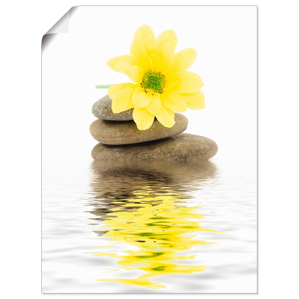 Artland Wandbild »Zen Spa Steine mit Blumen II«, Zen, (1 St.)