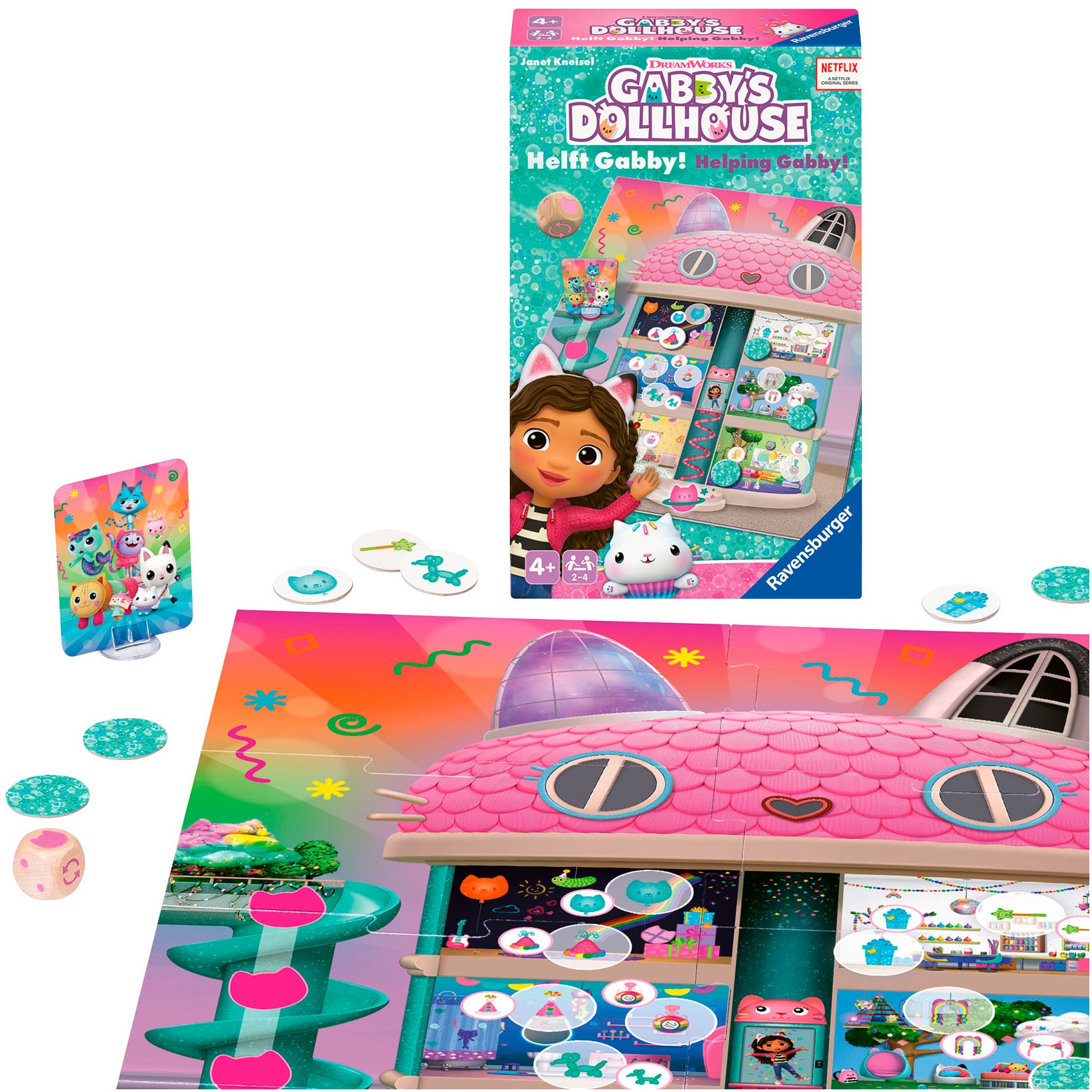 Ravensburger Spiel »Gabby's Dollhouse - Helft Gabby!«, Made in Europe