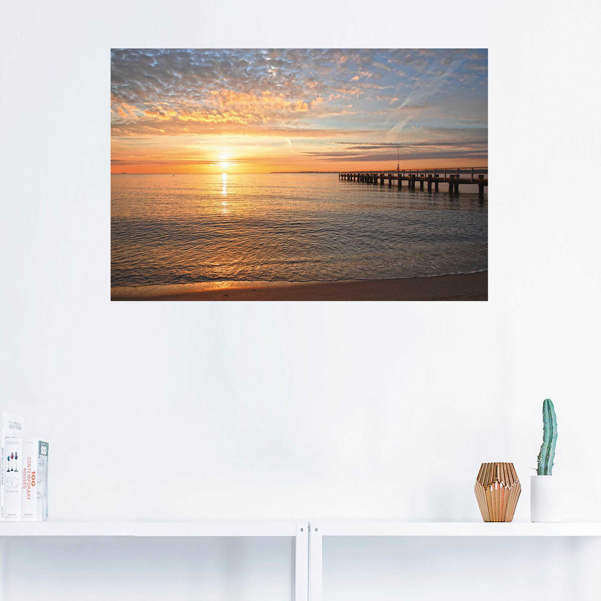 Artland Wandbild "Früh morgens an der Ostsee", Bilder vom Sonnenuntergang & günstig online kaufen