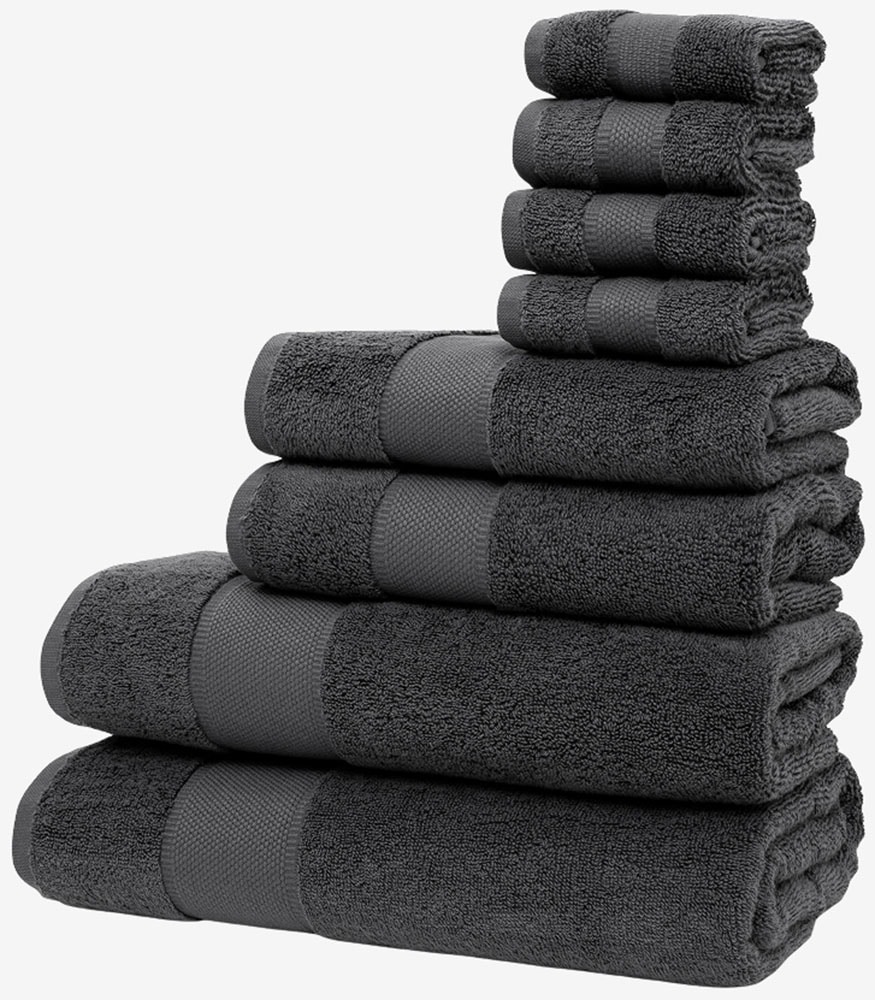 Wolkenfeld Handtuch Set "Premium Low-Twist Baumwolle 550 g/m² – 8-teilig mi günstig online kaufen