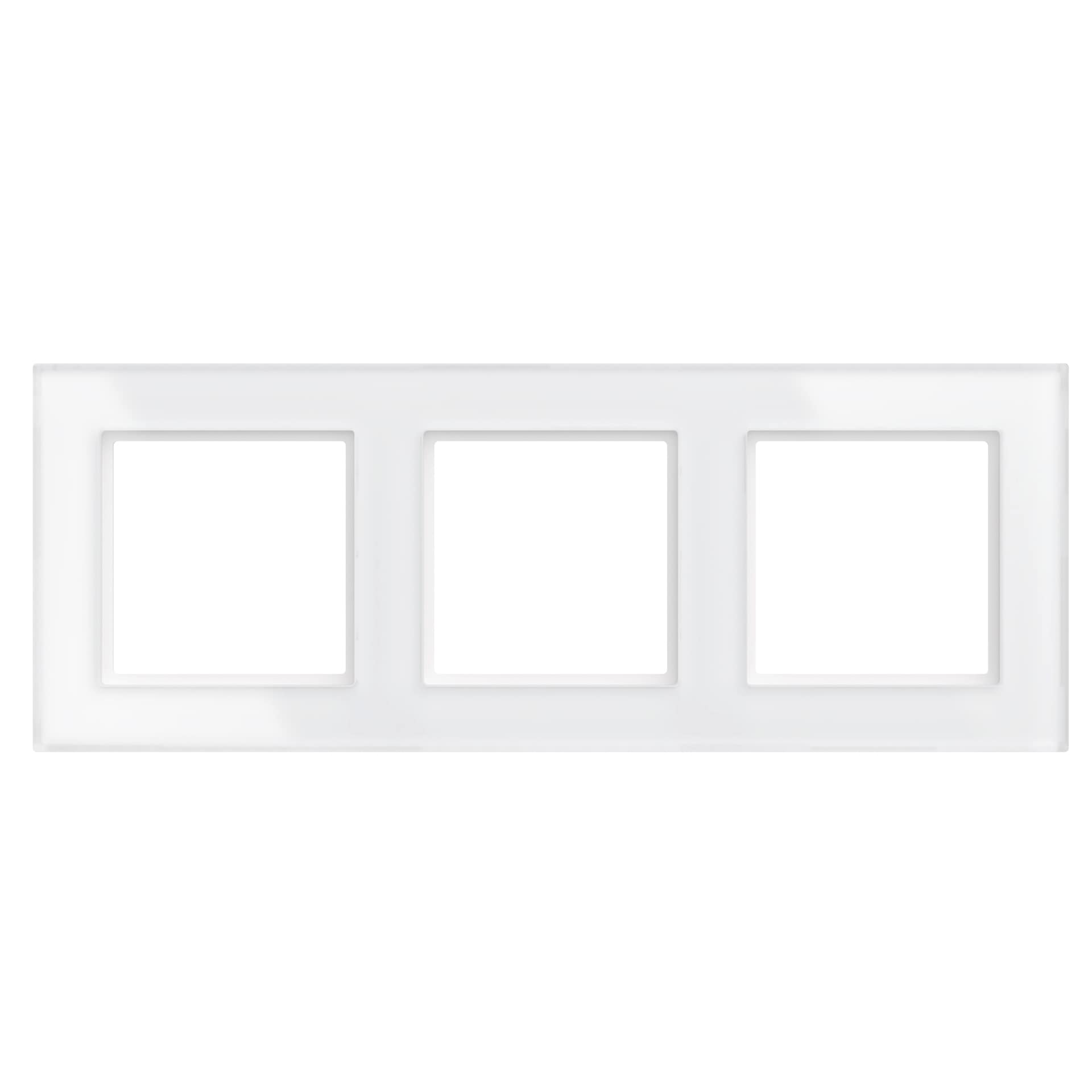 HOMEMATIC IP Smart-Home-Zubehör "Glasrahmen – 3-fach", B:12,5cm H:5cm T:24cm, weiß, Smart-Home-Stationen