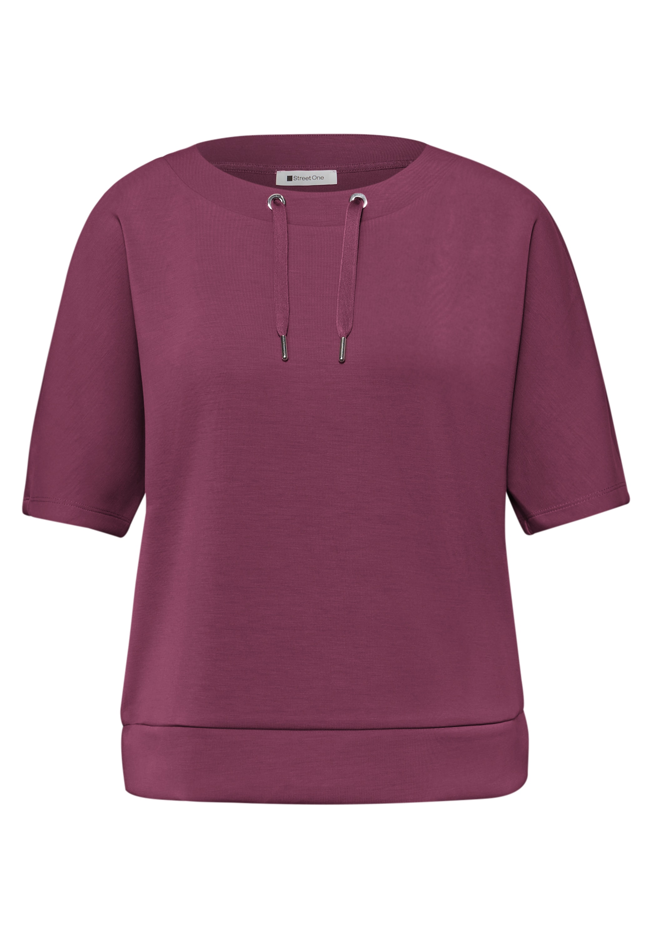 STREET ONE T-Shirt mit U-Boot-Ausschnitt