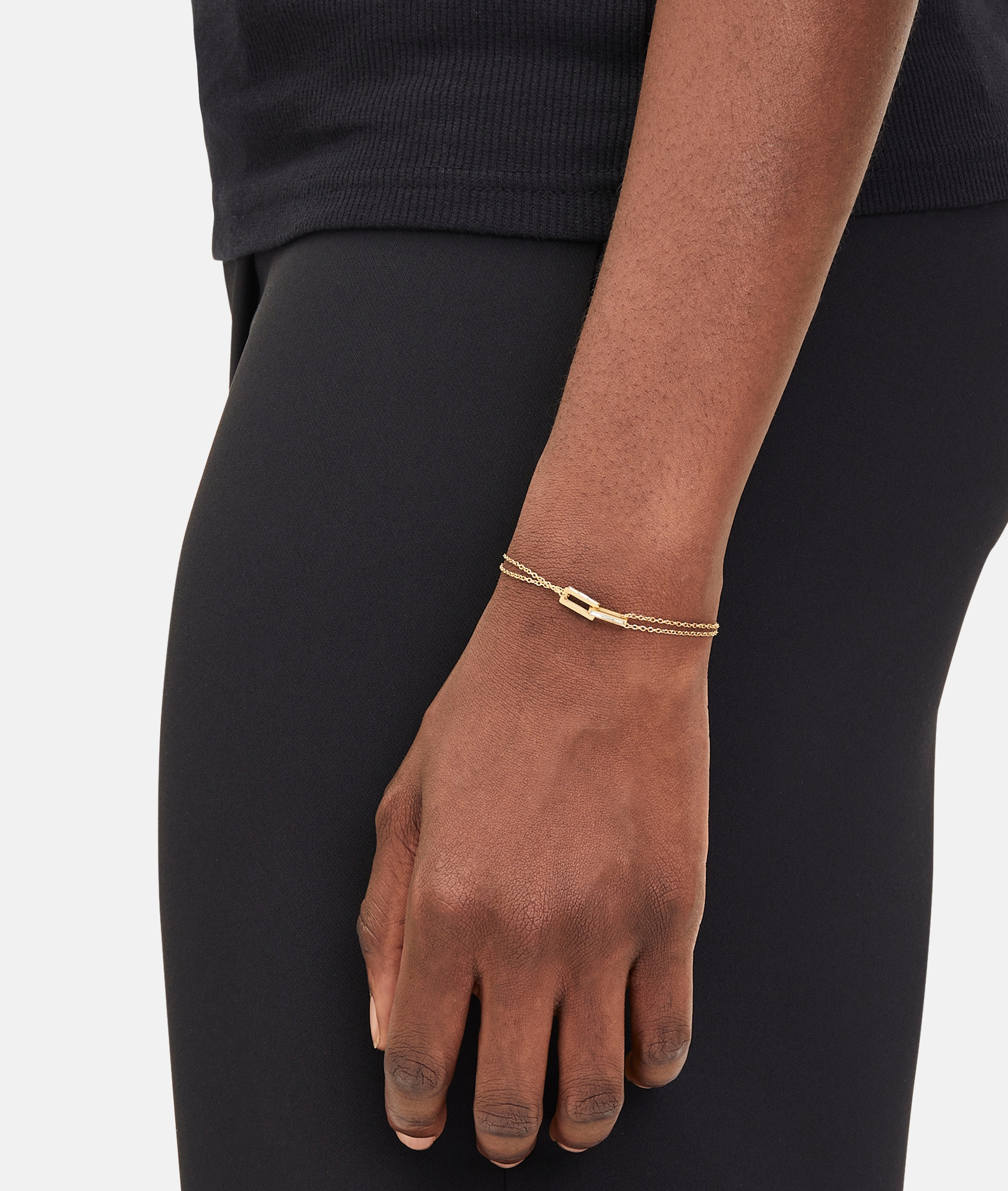 Liebeskind Berlin Armband »Schmuck Geschenk Edelstahl Armkette The Festive Mini Link Sparkle«, mit Zirkonia (synth.)