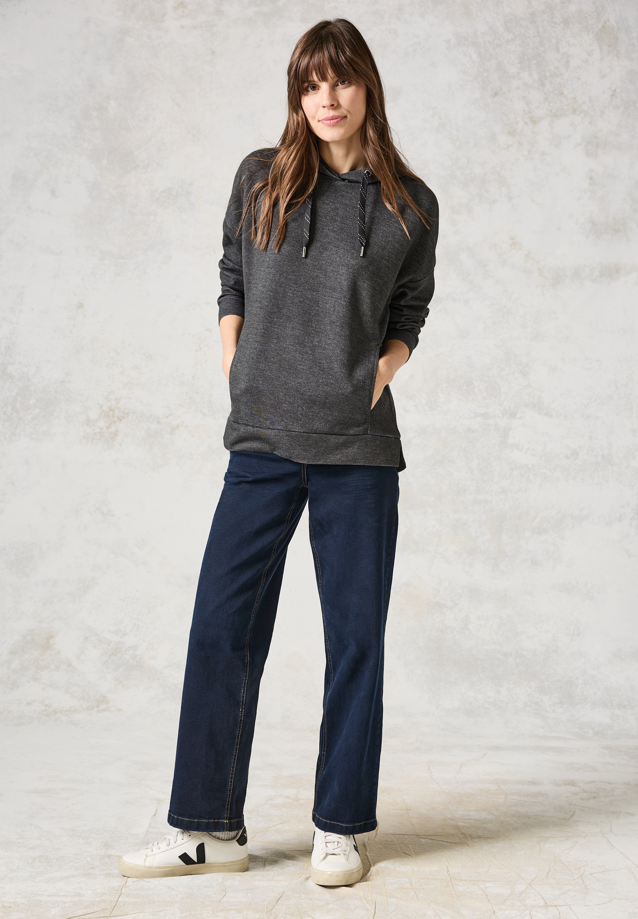 Cecil Sweatshirt, im angenehmen Materialmix