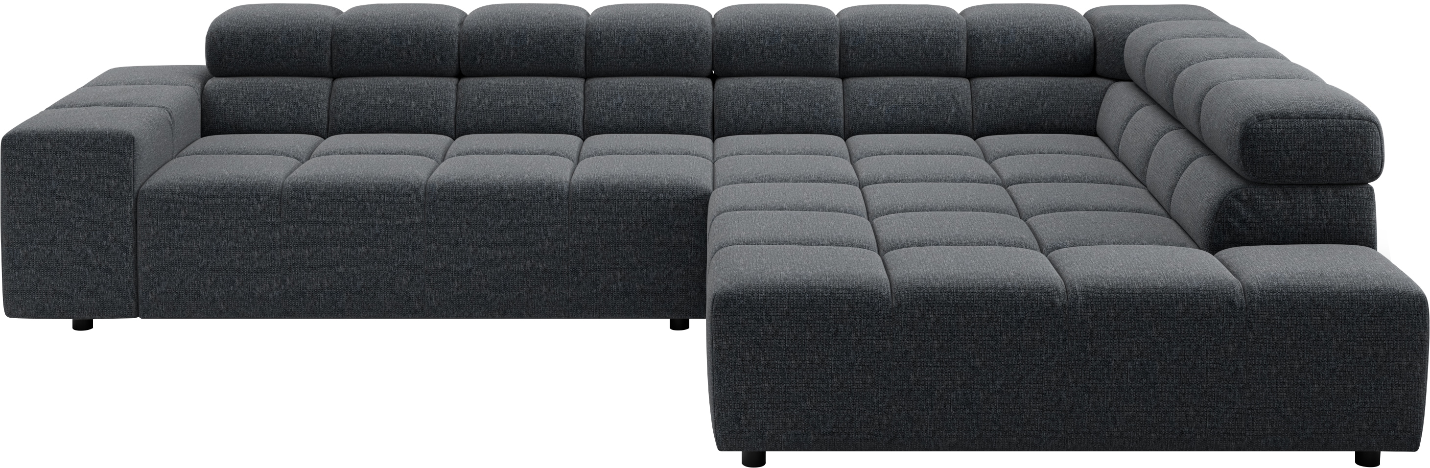 Home affaire Ecksofa "Ancona, Ecksofa, incl. Kopfteilverstellung, Breite 319 cm, L-Form" wahlweise elektrische Sitztiefenverstellung