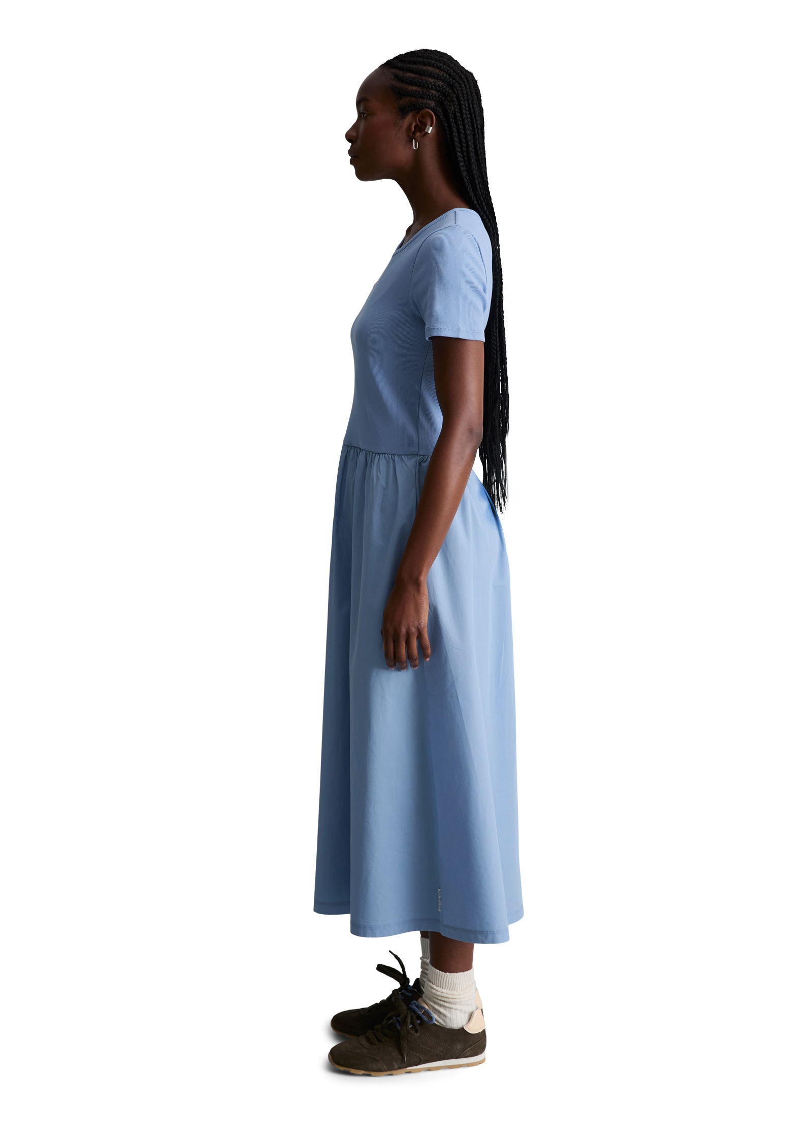 Marc O'Polo DENIM Jerseykleid »mit Baumwoll-Popelinerock«