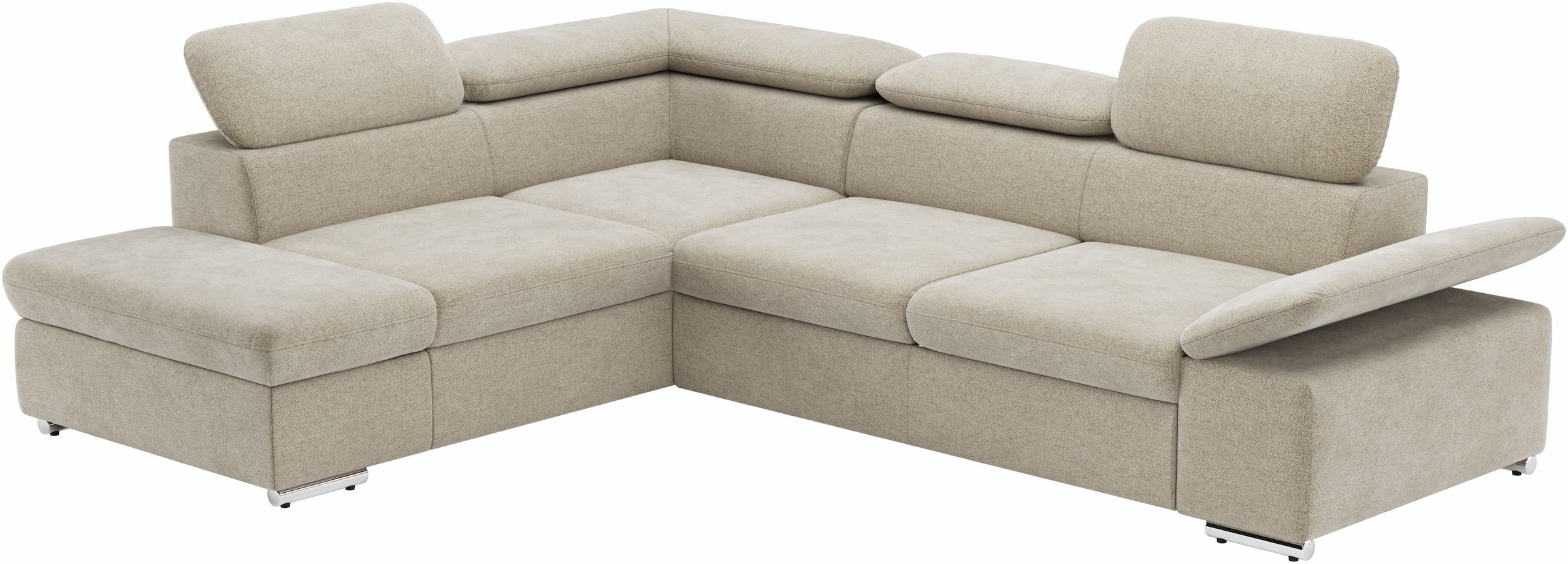 Ecksofa Valantine V, wahlweise mit Bettfunktion