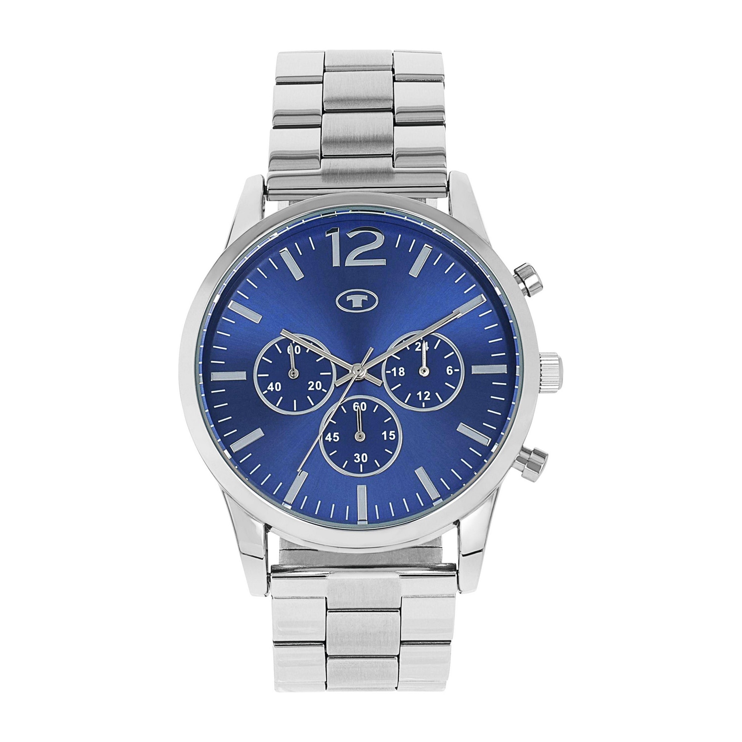 TOM TAILOR Chronograph Quarzuhr, Armbanduhr, Herrenuhr, Edelstahlarmband, analog