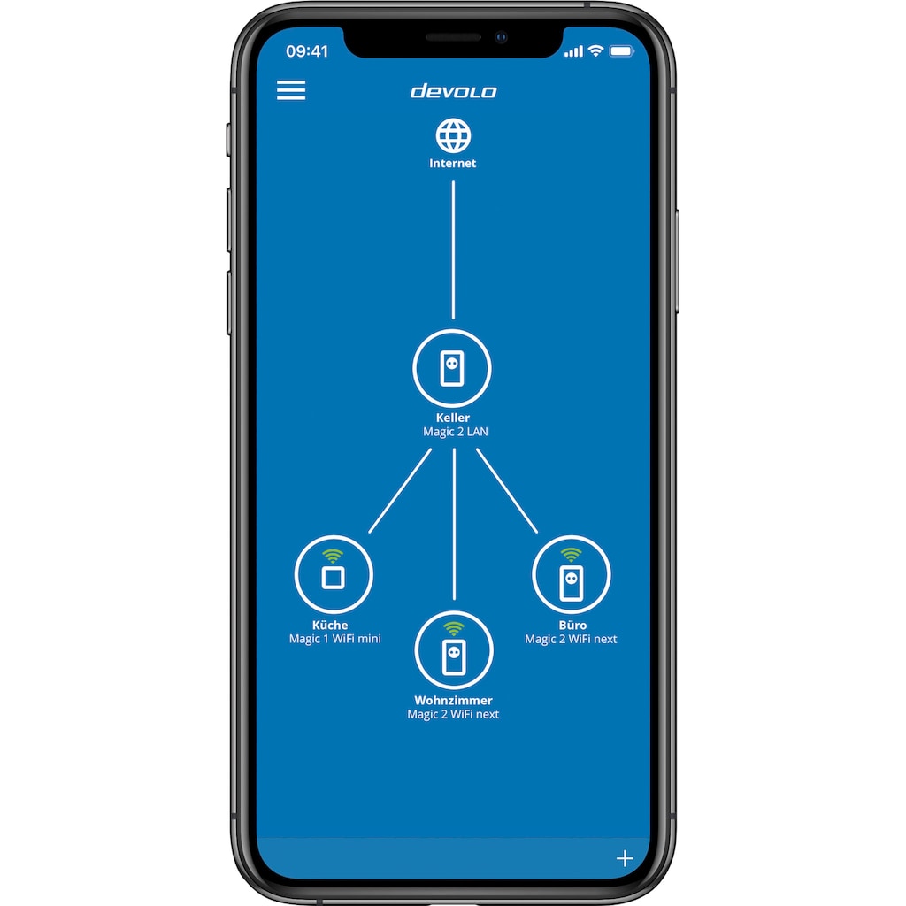 DEVOLO WLAN-Repeater »Magic 1 WiFi mini Ergänzung (1200Mbit, Powerline + WLAN, 1x LAN, Mesh)«