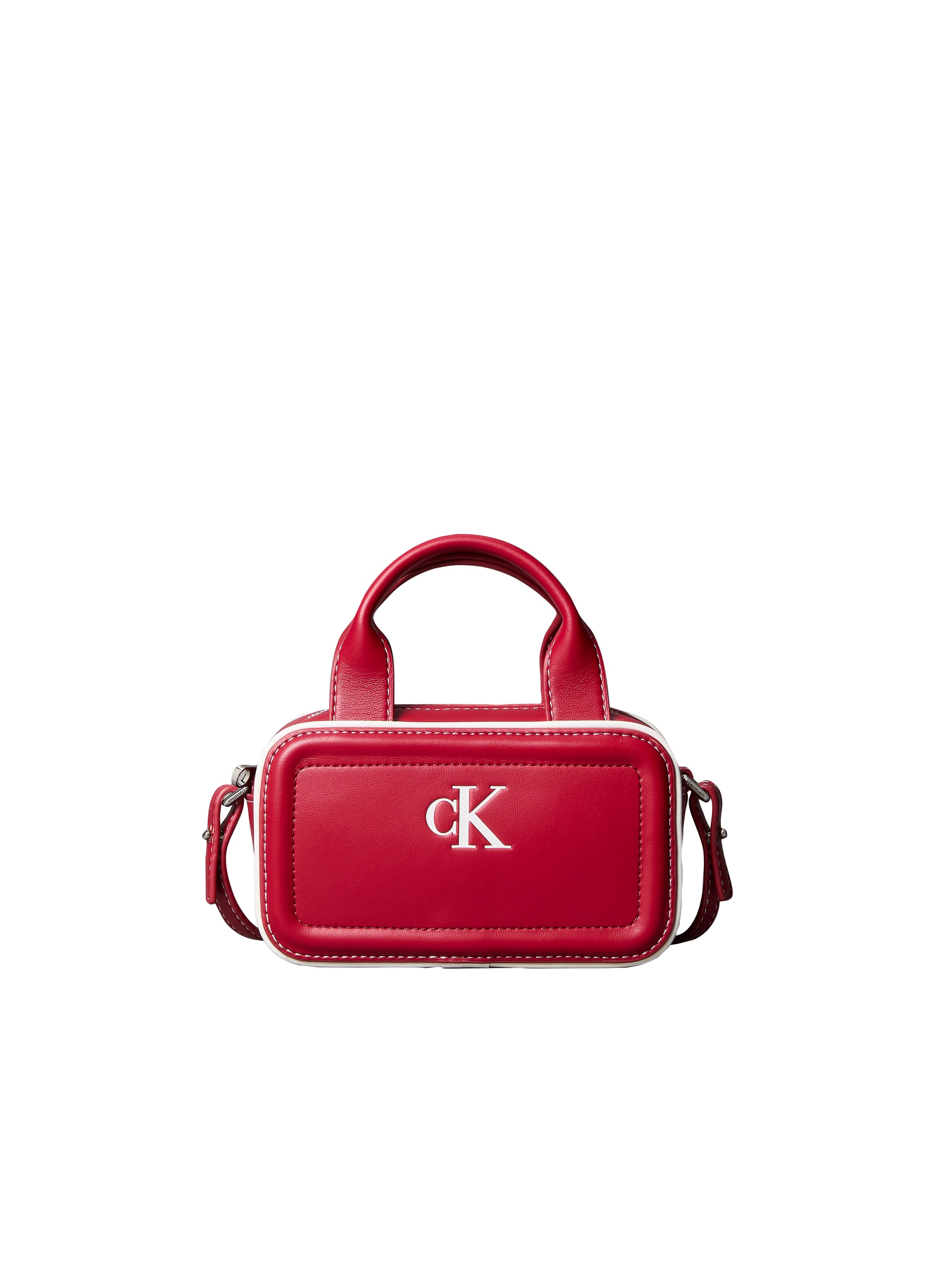 Calvin Klein Mini Bag "CONTRAST CK MINI BAULETTO BAG" Mini Bag, Umhängetasche, Schultertasche im Kontrast-Look