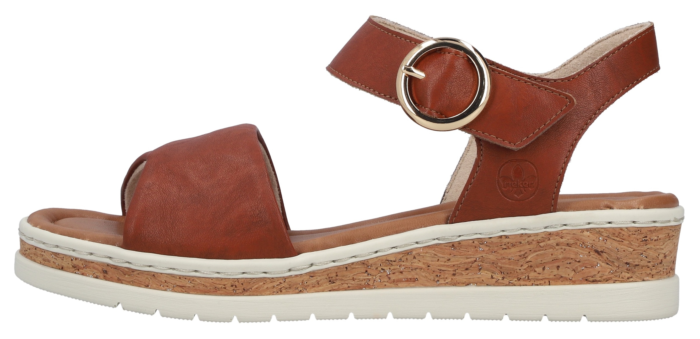 Rieker Keilsandalette  Sommerschuh, Keilsandalette mit Klett