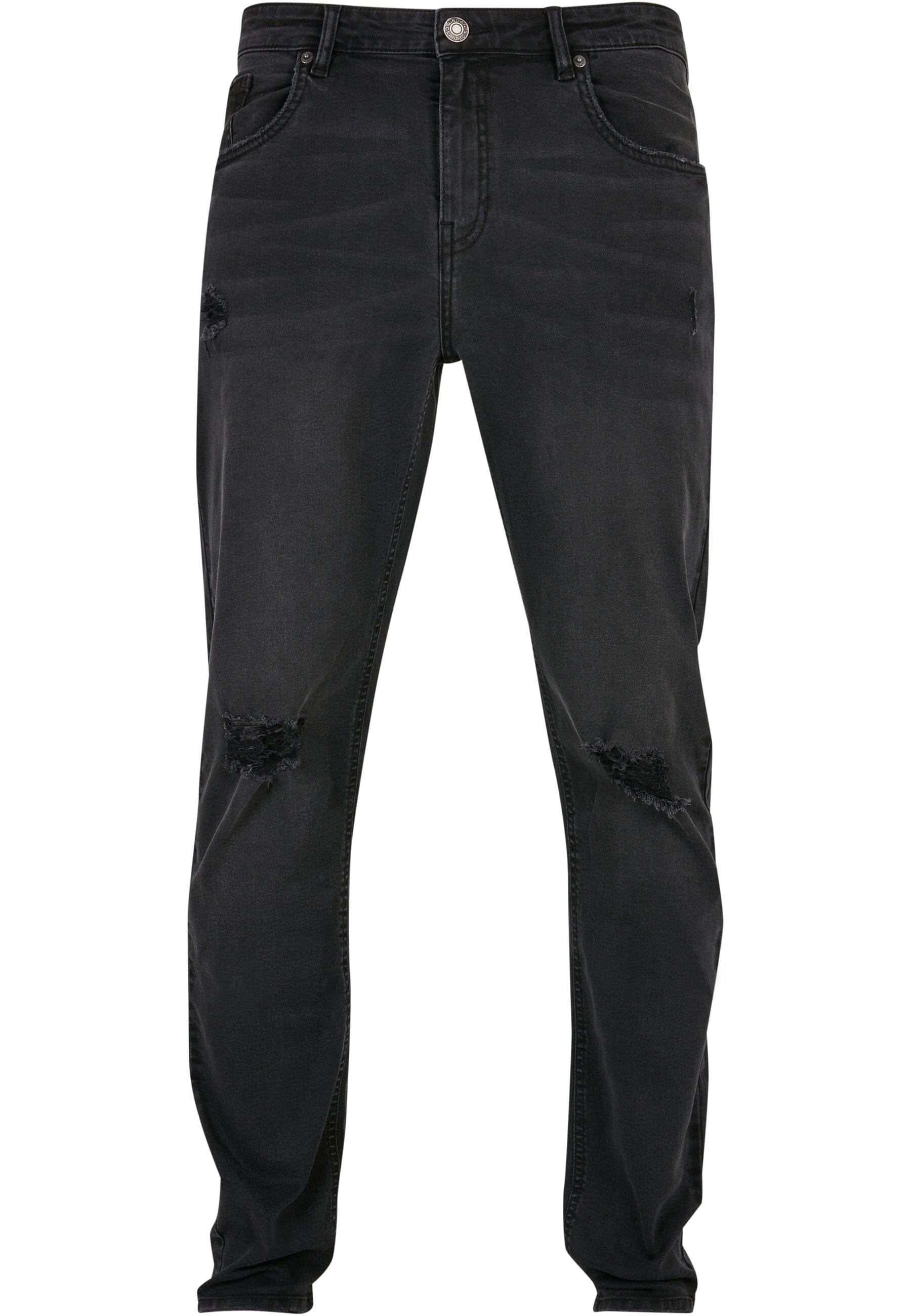 URBAN CLASSICS Bequeme Jeans "Urban Classics Herren Distressed Stretch Denim Pants", (1 tlg.)