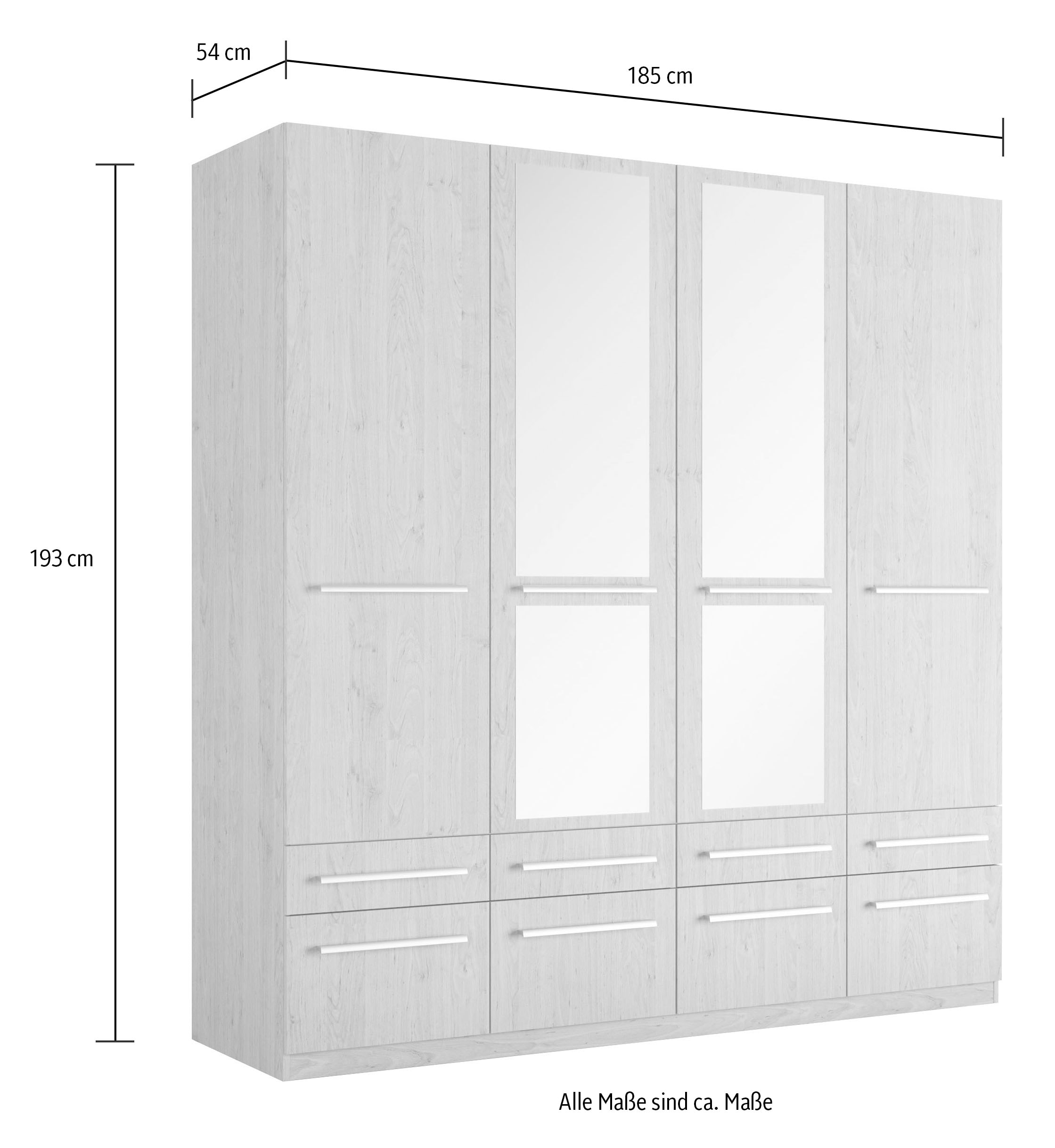 ohne Kranzbeleuchtung »Barcelona« Kleiderschrank mit oder | BAUR