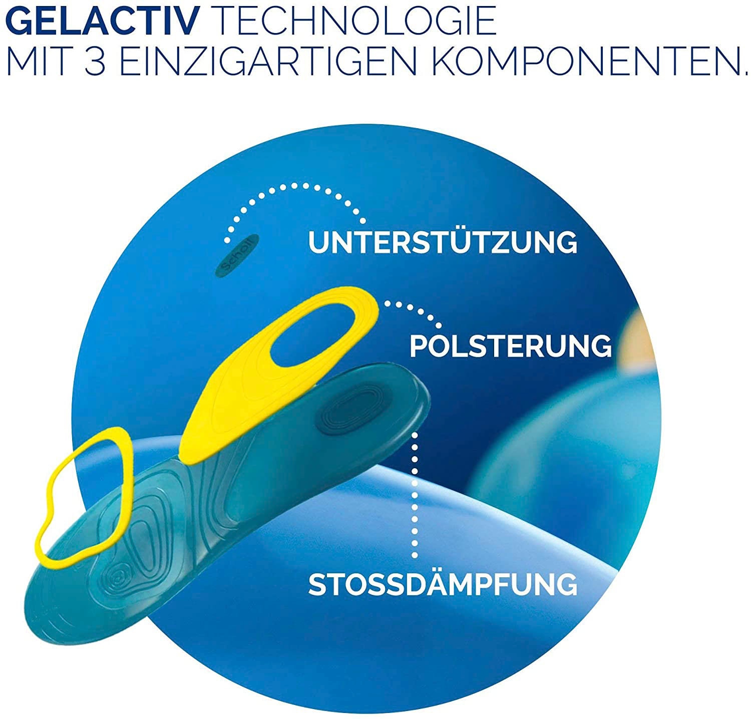 Scholl Einlegesohlen »GelActiv Everyday Frauen«, Für Freizeitschuhe - Verbesserter Komfort durch doppelte Polsterung