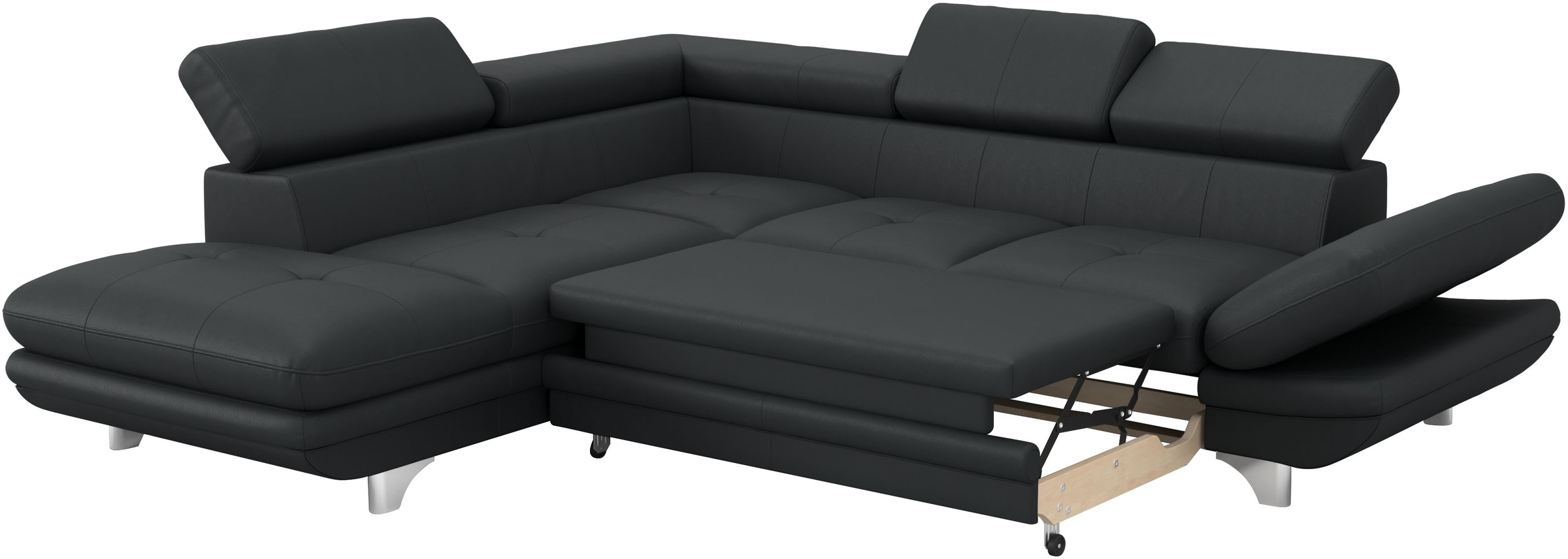 Thumbnail - COTTA Ecksofa "Enterprise L-Form" mit Arm- & Kopfteilverstellung, wahlweise mit Bettfunktion