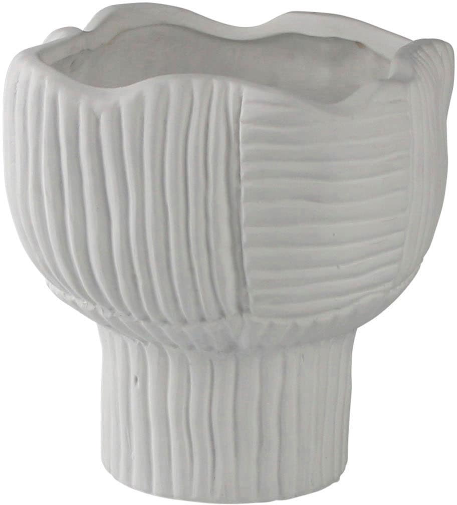 AM Design Dekovase "Blüte, Tischvase aus Keramik, Höhe ca. 17 cm" Keramikvase, Dekoobjekt, Blumenvase