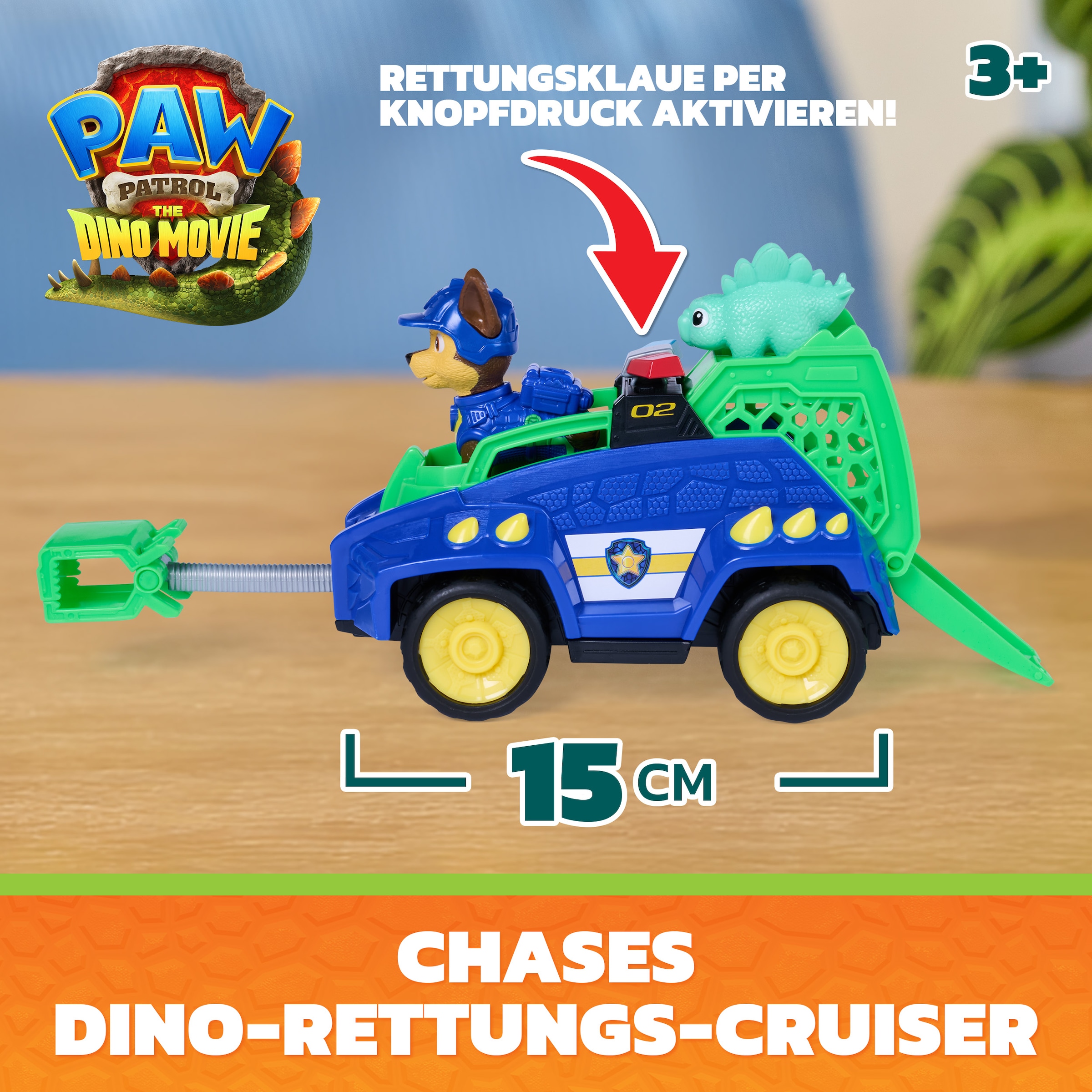 Spin Master Spielzeug-Auto »PAW Patrol: Der Dino Film, Chases Dino-Rettungs-Cruiser«