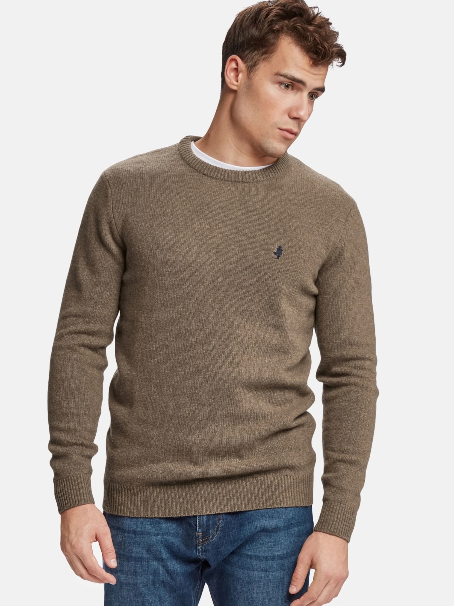 MCS Rundhalspullover »MCS Pullover Adrian«