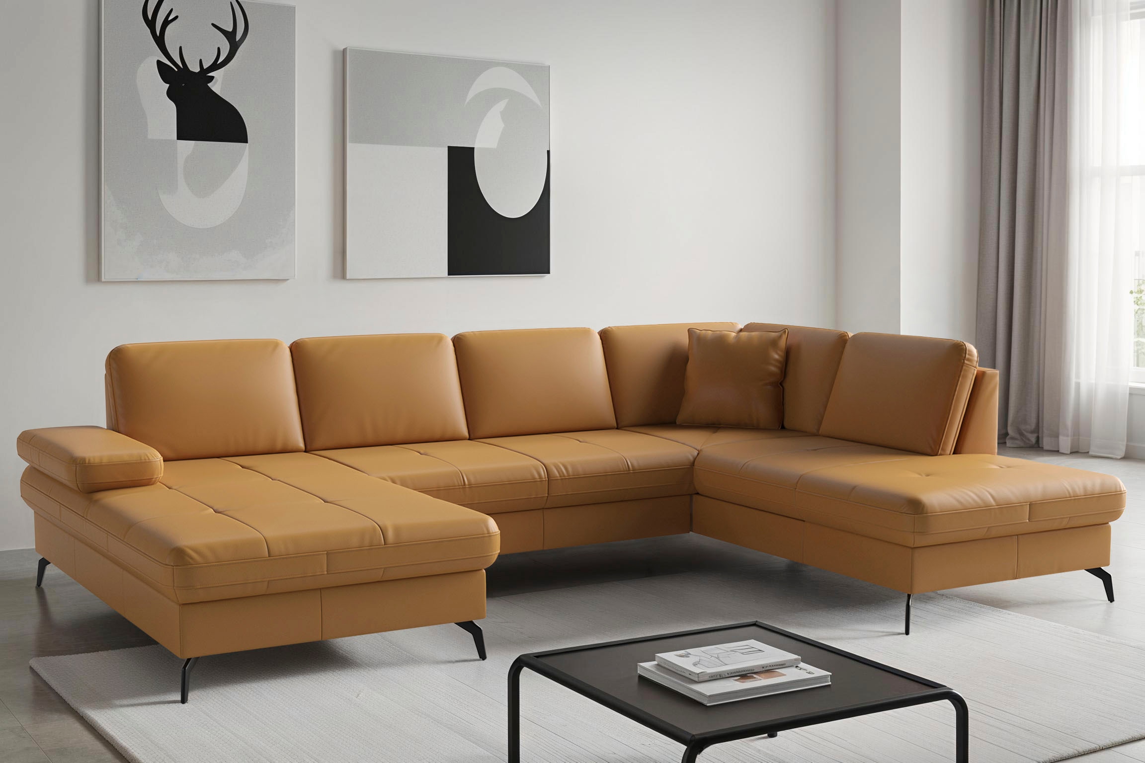sit&more Wohnlandschaft "Morris Jubi, Breite 300 cm" mit Armteilfunktion, optional mit Schlaffunktion
