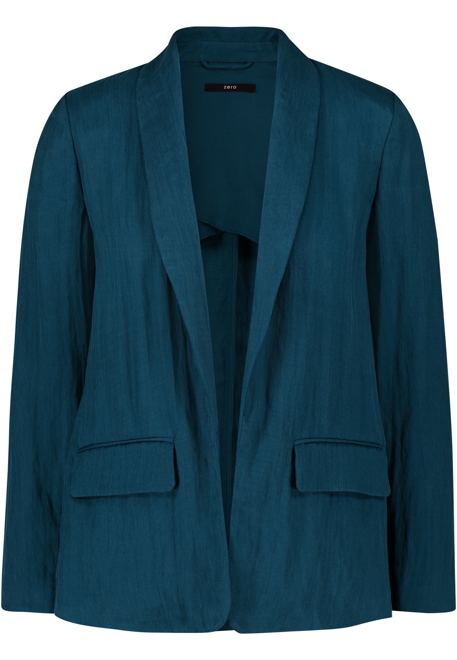 Zero Jackenblazer »zero Blazer mit Schalkragen aus Lyocell-Mix«, Plain/ohne Details