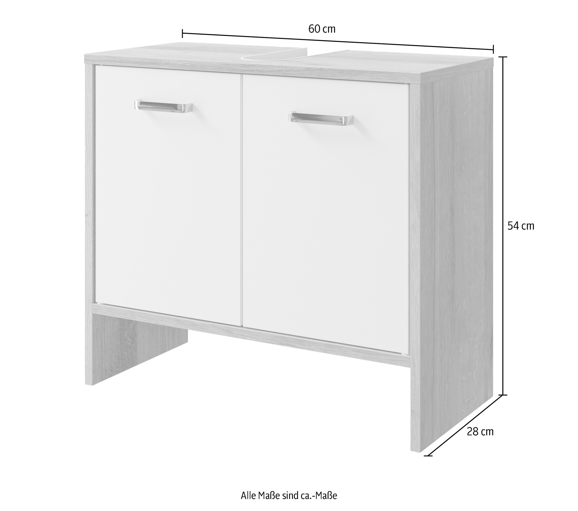 Saphir Waschbeckenunterschrank »Quickset 300«, 60,6 cm breit