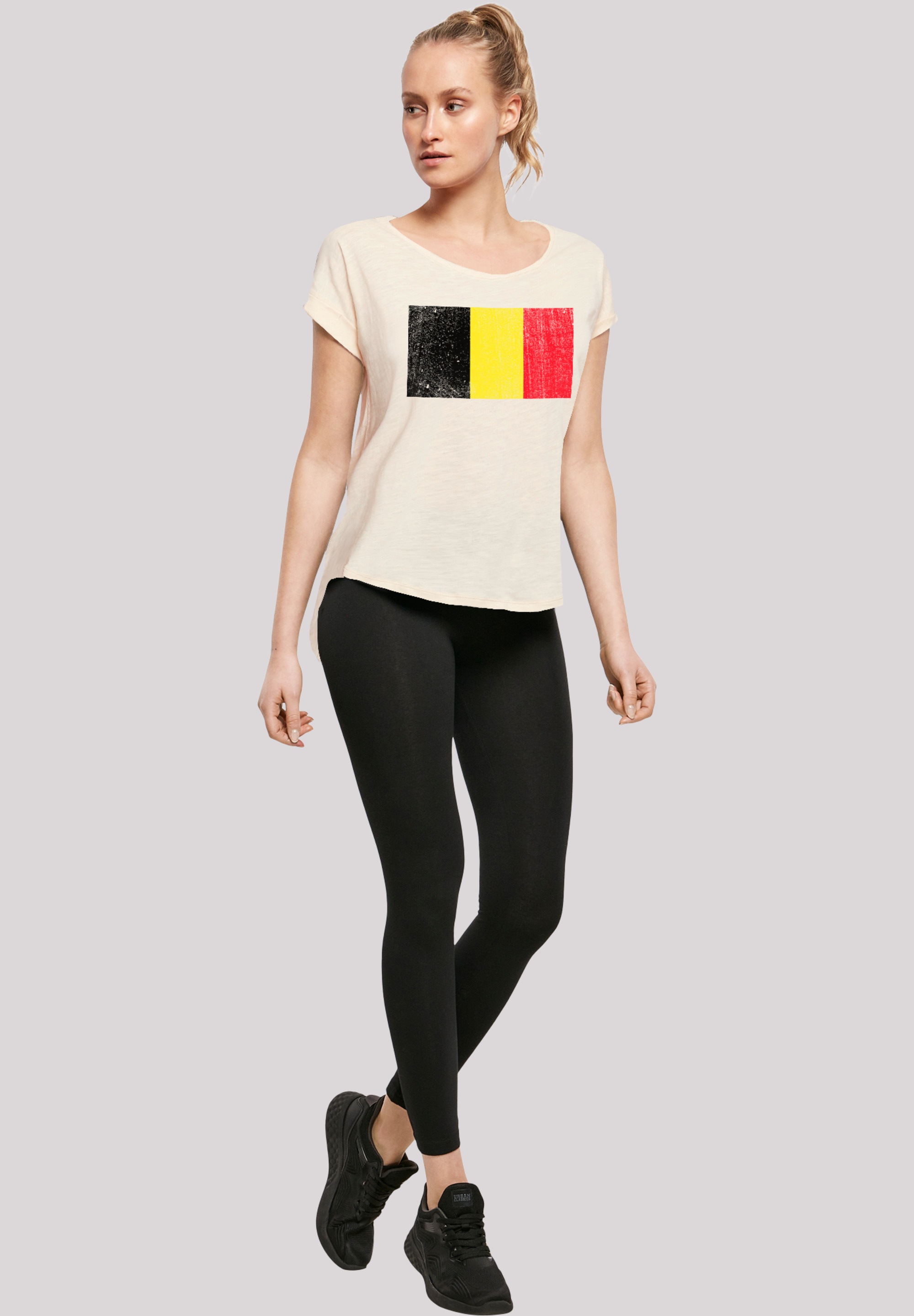 F4NT4STIC T-Shirt »Belgium Belgien Flagge«, Print