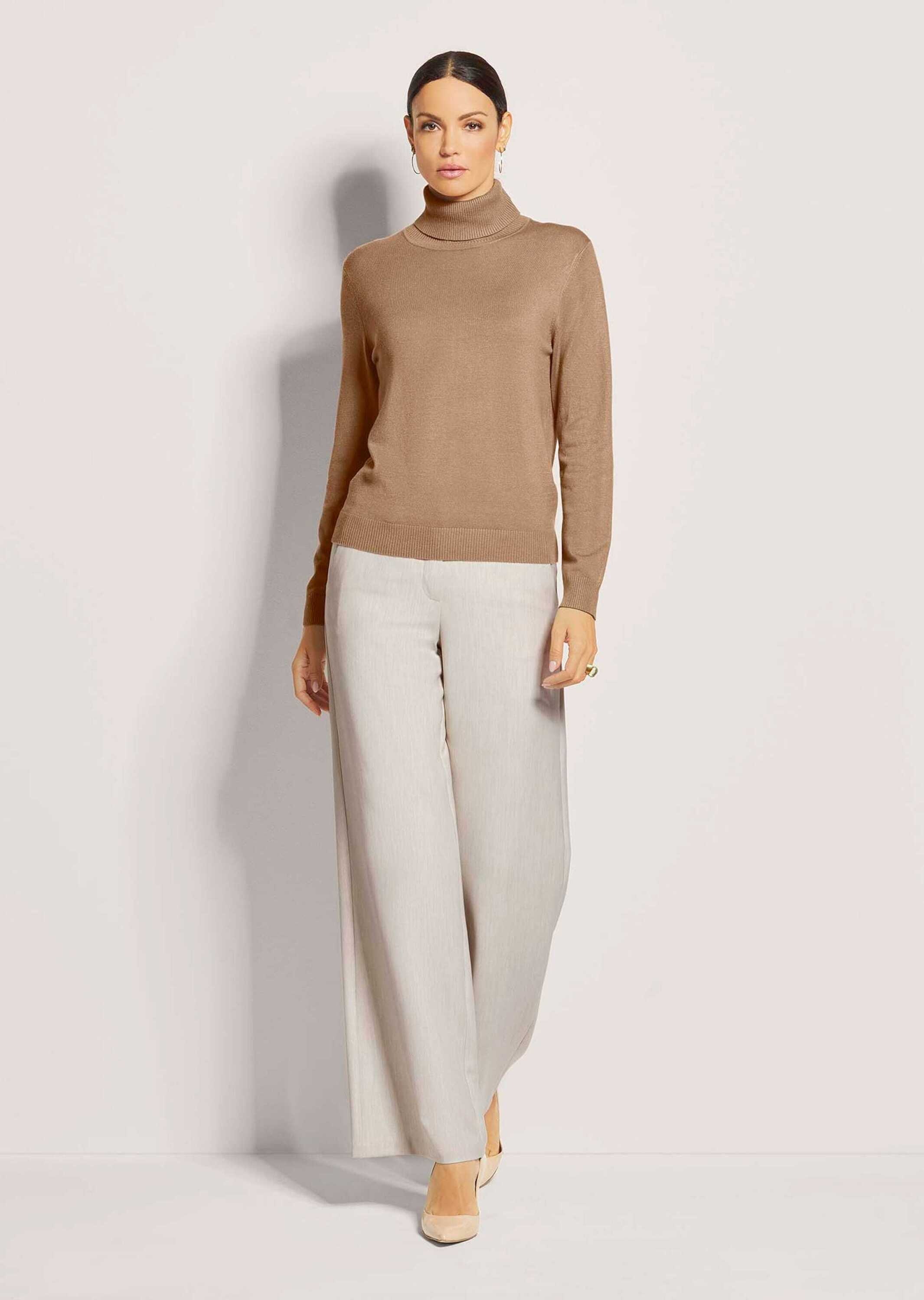 Thumbnail - MADELEINE Longpullover "Strickpullover Schmaler Feinstrickpullover" Feinstrick