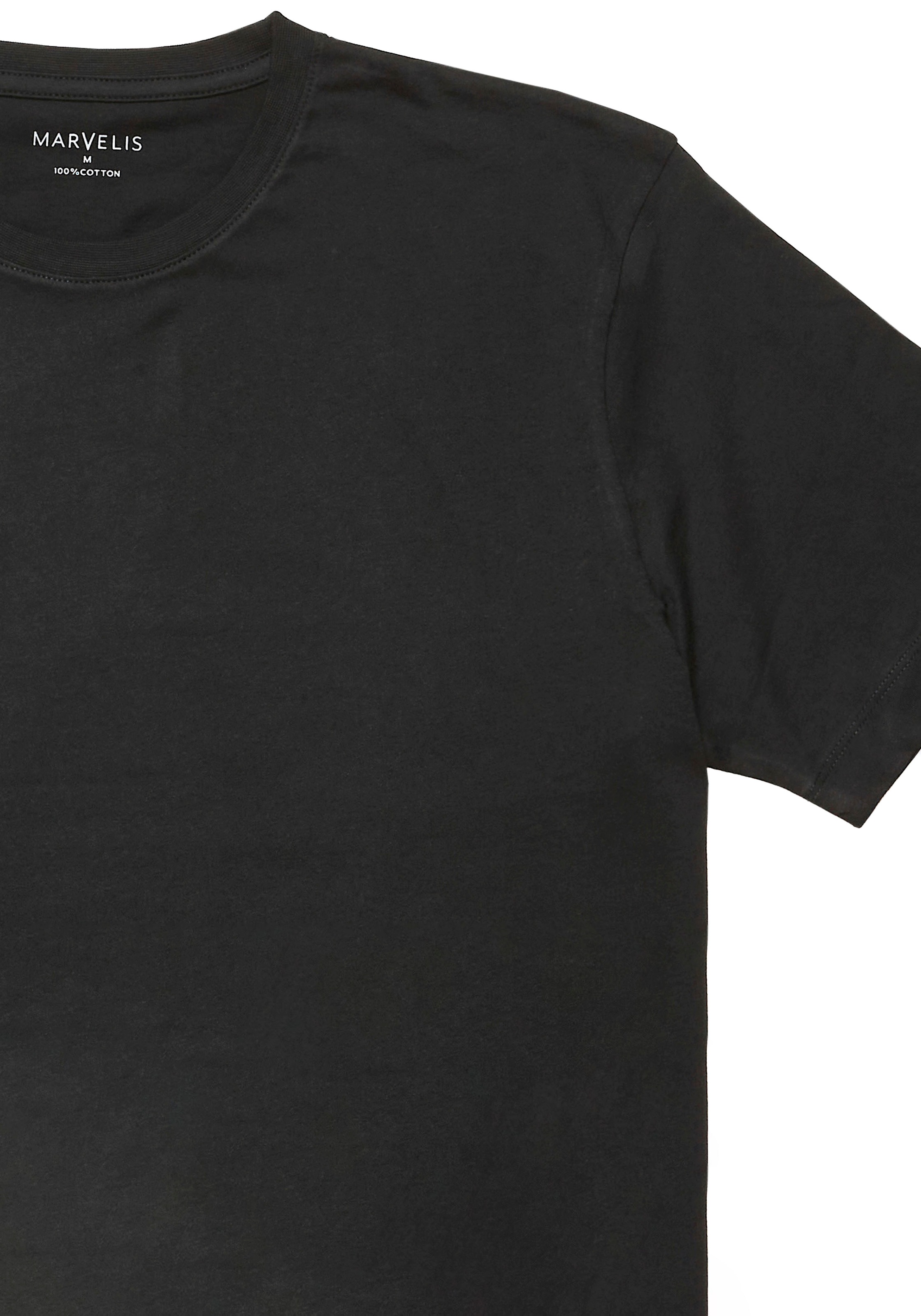 MARVELIS T-Shirt Packung, 2 Stk. Doppelpack, basic, Rundhals, Unterziehshir günstig online kaufen