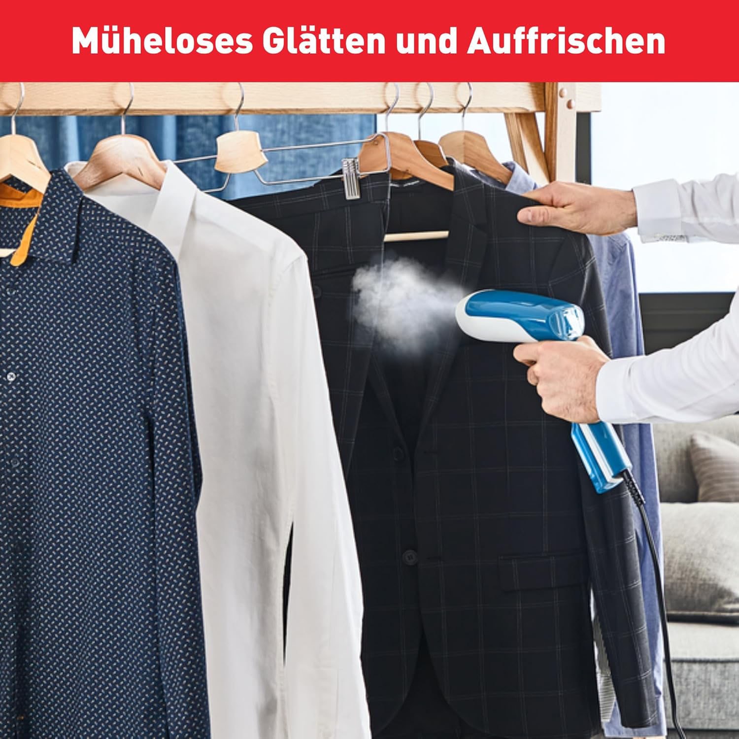 Tefal Dampfbürste »DT6131 Access Steam First, Dampfglätter« 1300 W 15 Sek Aufheizzeit, kontinuierliche Dampfabgabe 20 g/Min., 70 ml Tank